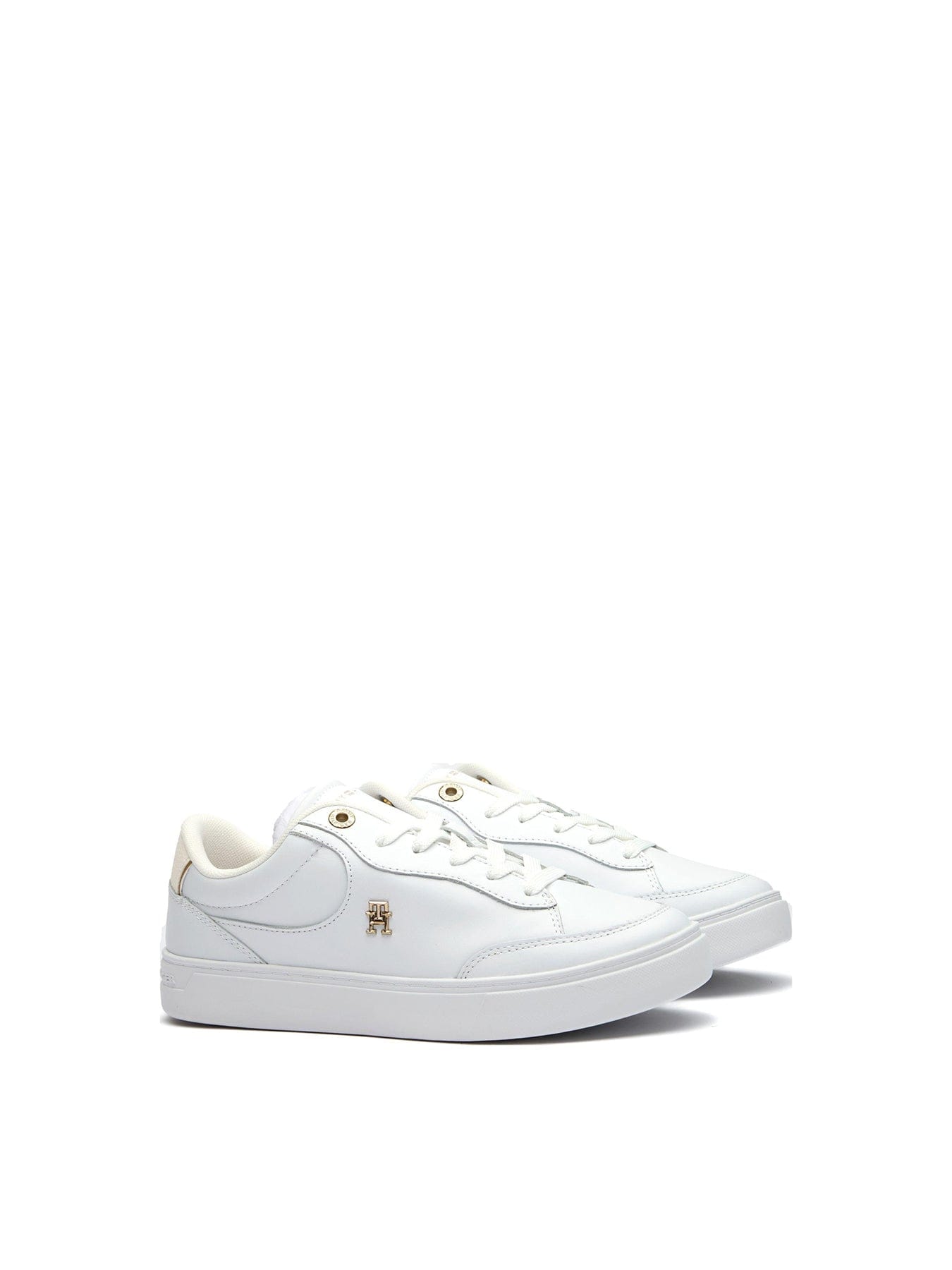 Tommy Hilfiger Essential Chic Court Leather Trainers White