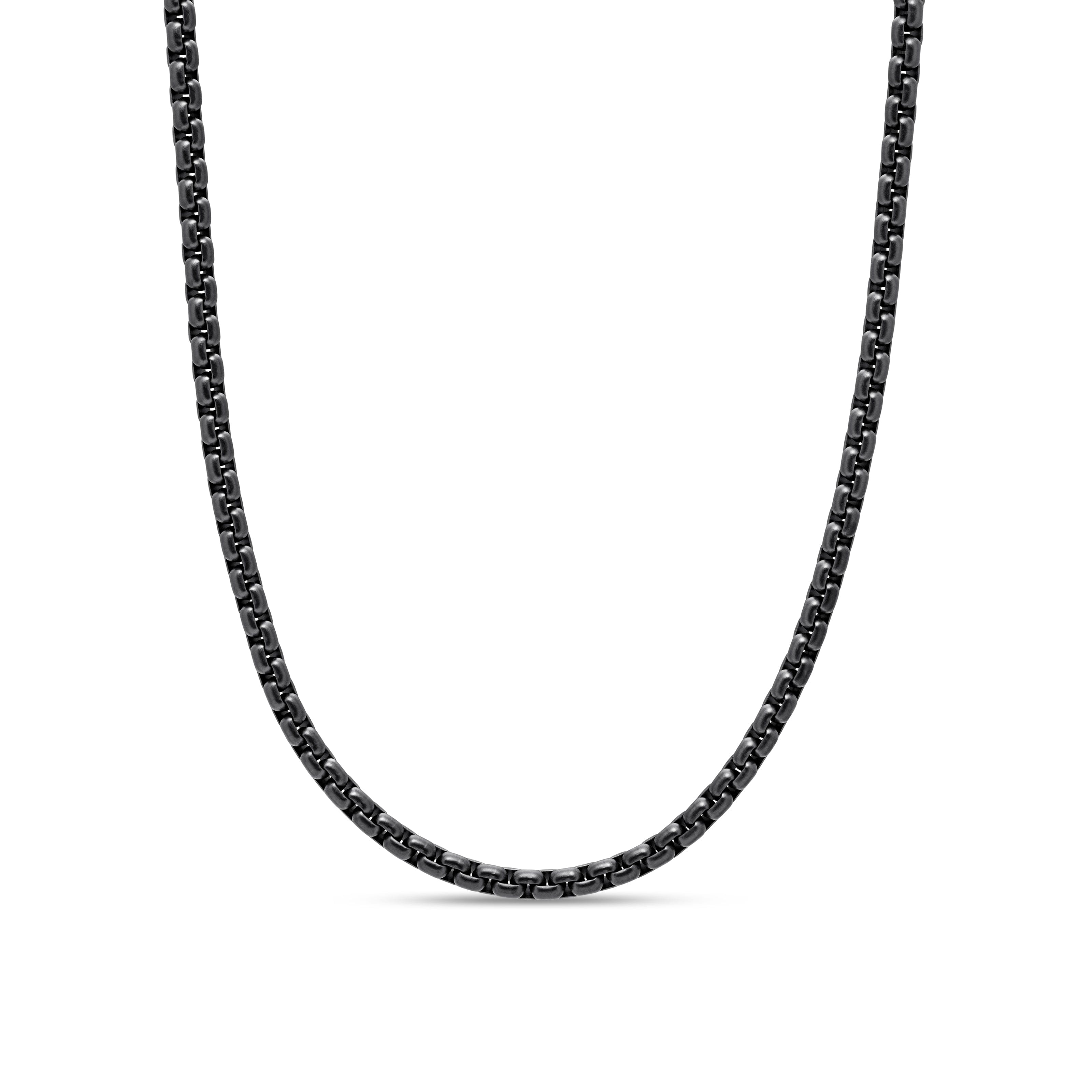 David Yurman Chain Collection Necklace in Darkened Stainless Steel