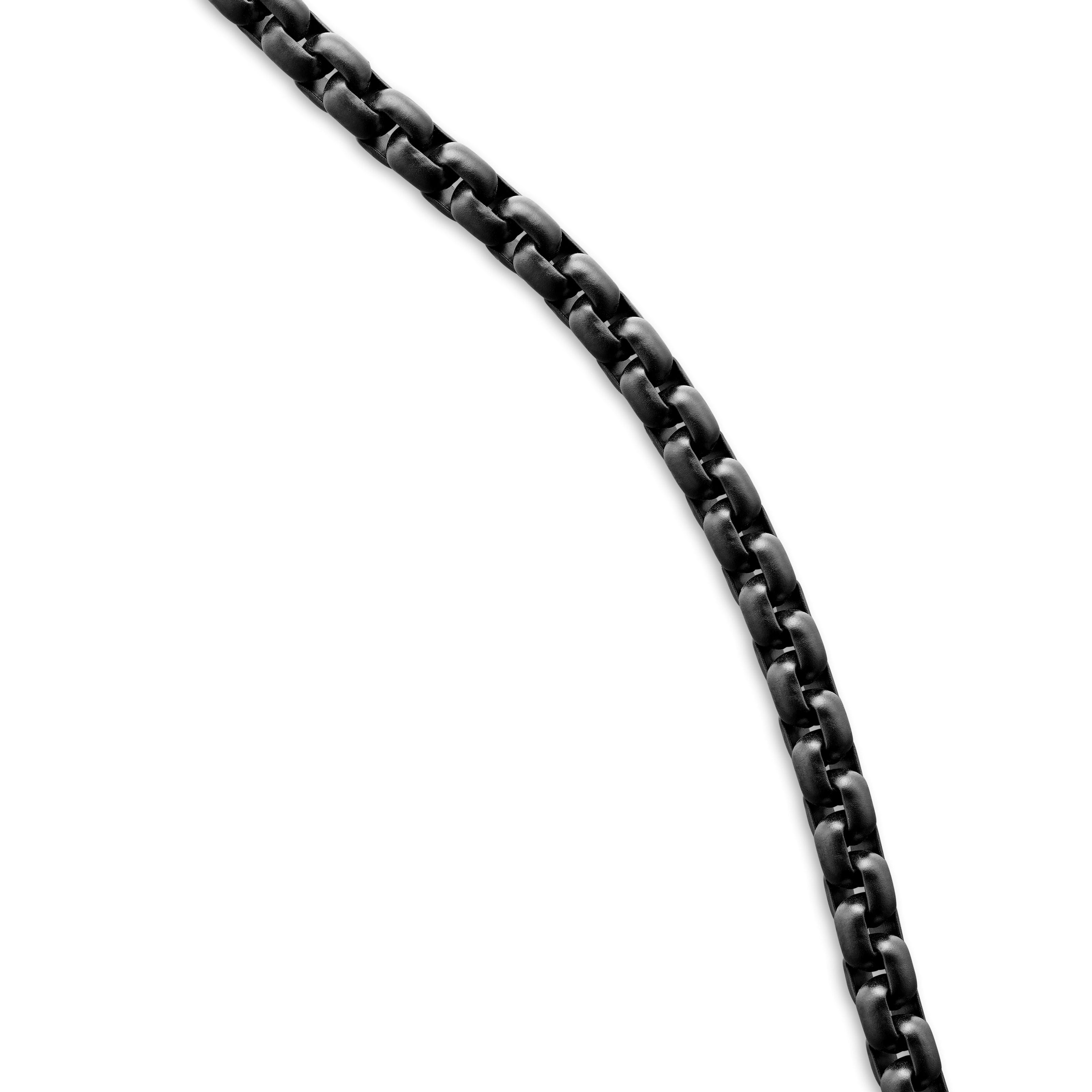 David Yurman Chain Collection Necklace in Darkened Stainless Steel
