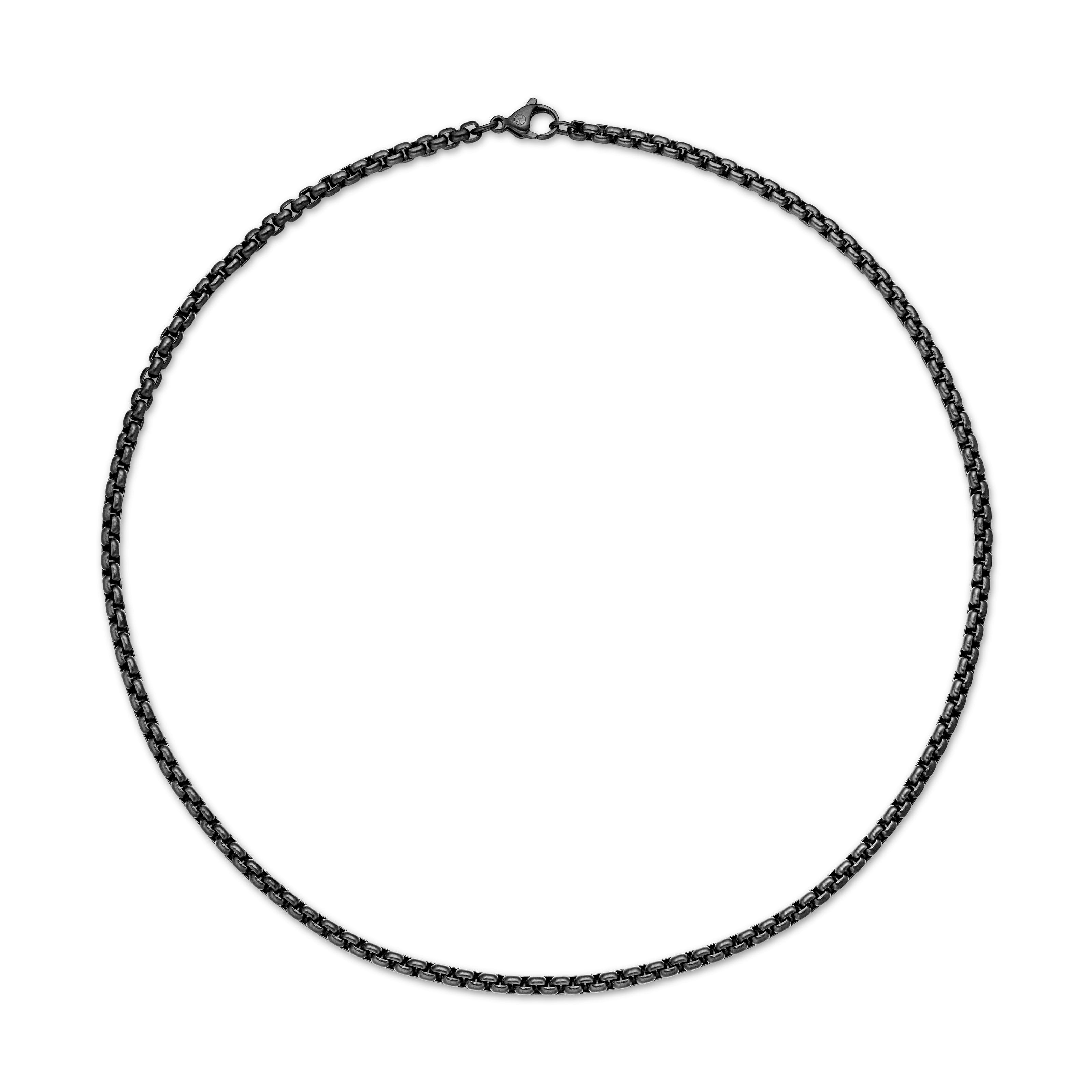 David Yurman Chain Collection Necklace in Darkened Stainless Steel