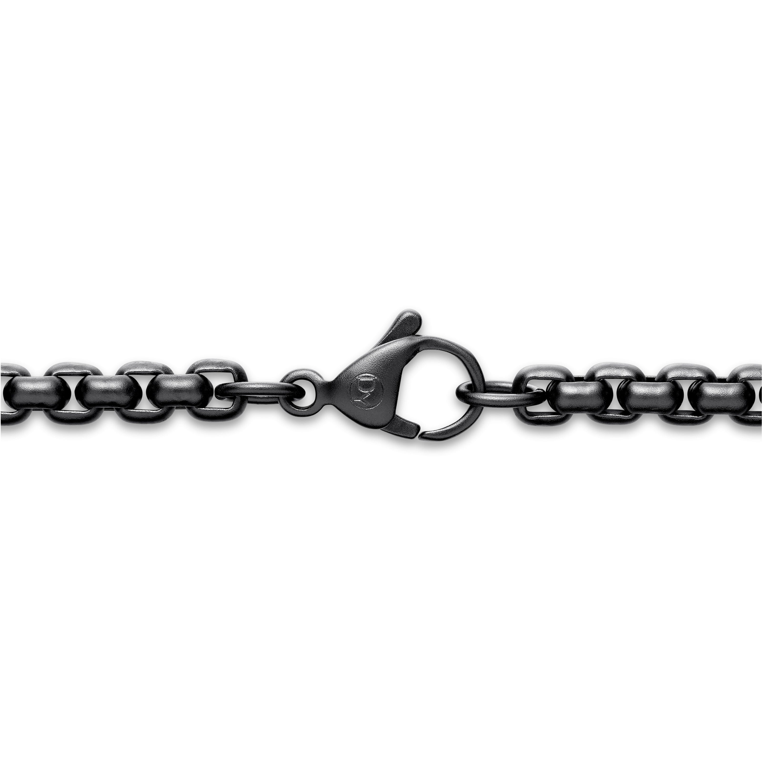 David Yurman Chain Collection Necklace in Darkened Stainless Steel
