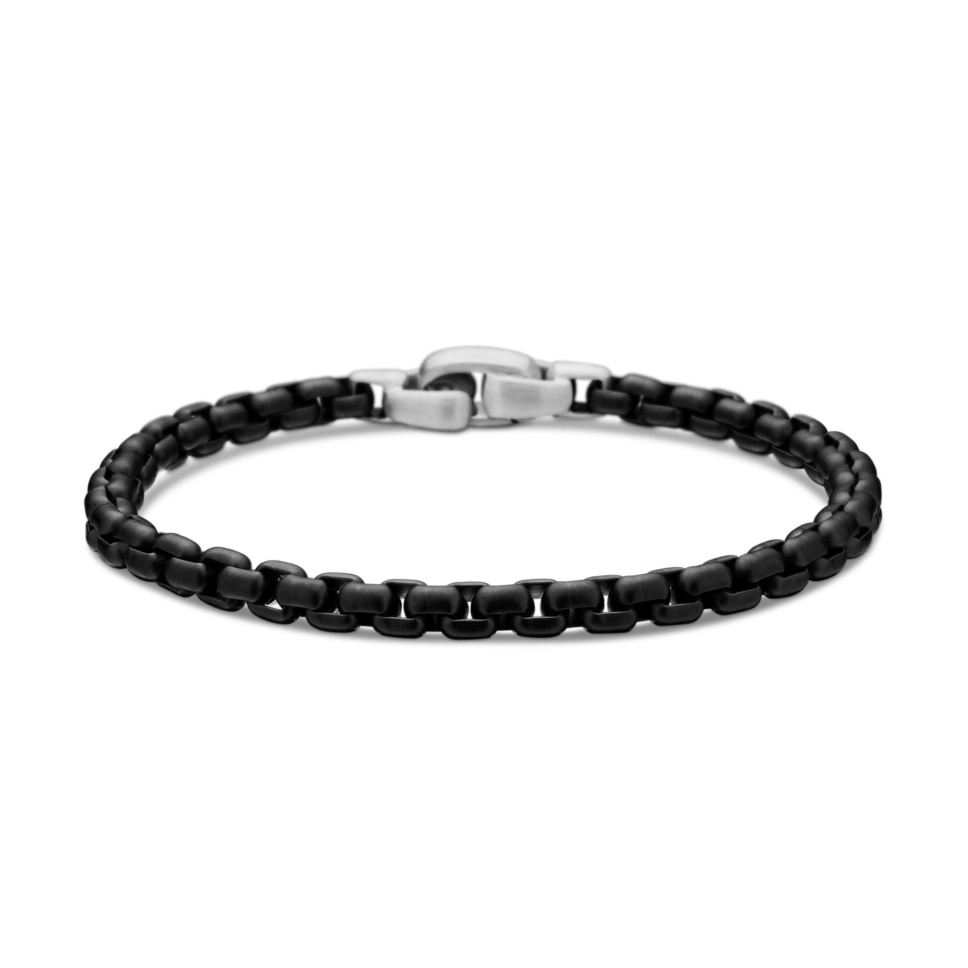 David Yurman Chain Collection Bracelet in Stainless Steel with Sterling Silver