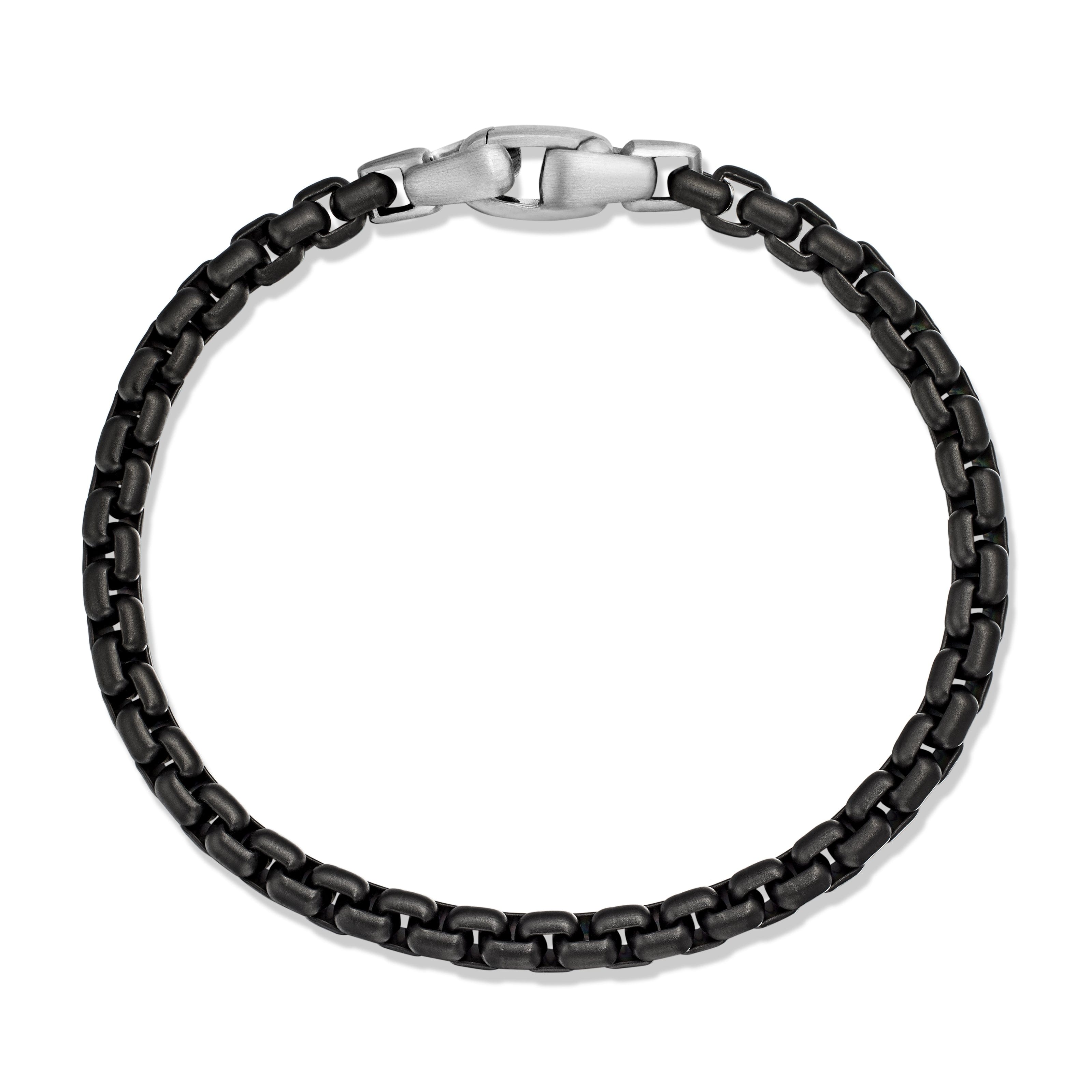 David Yurman Chain Collection Bracelet in Stainless Steel with Sterling Silver