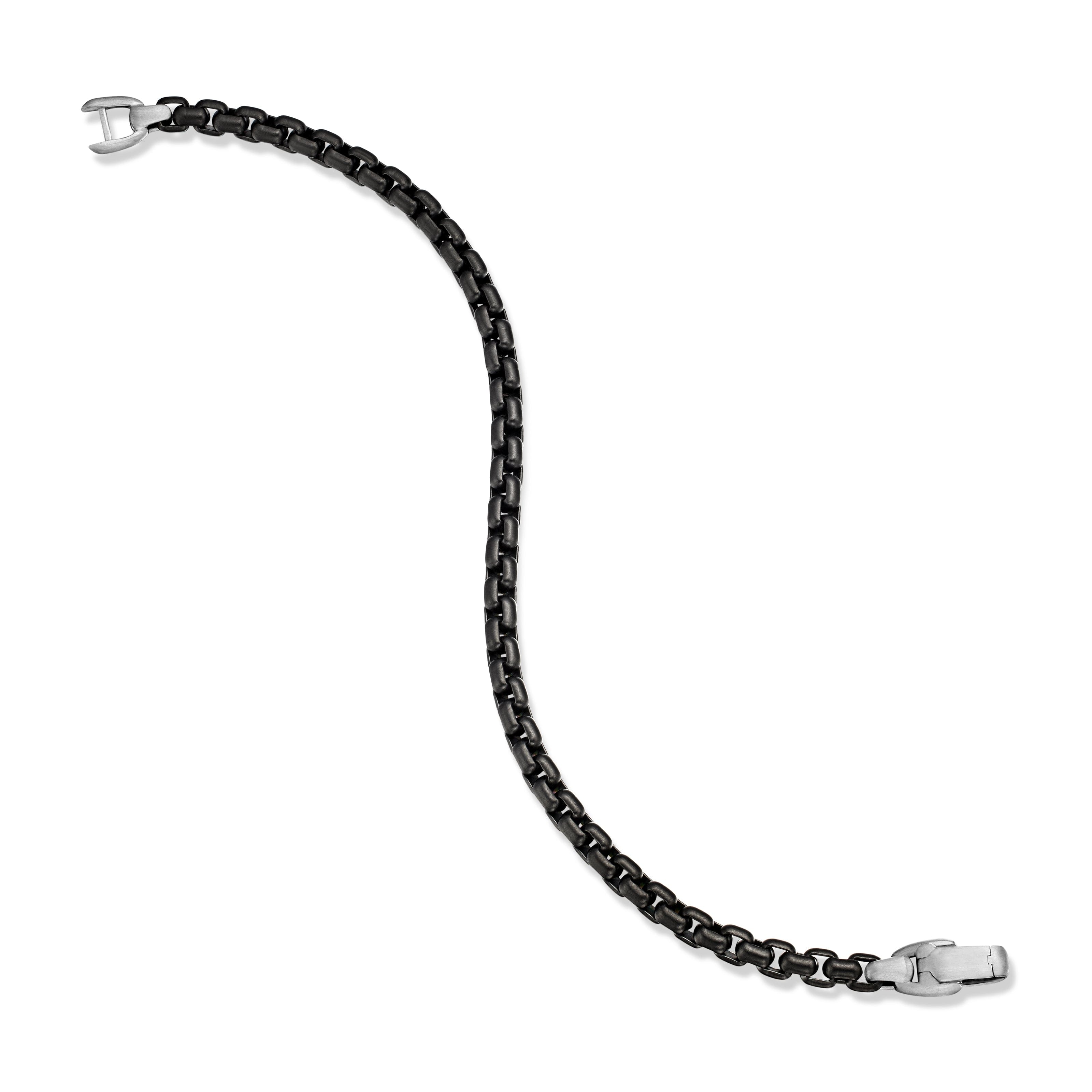 David Yurman Chain Collection Bracelet in Stainless Steel with Sterling Silver