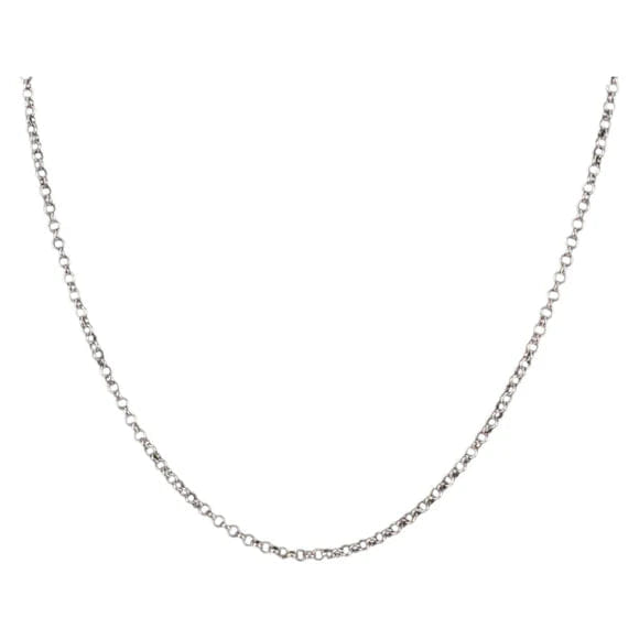 Chrome Hearts Roll Chain Necklace Ag925 Silver Auth 134925M 134925M