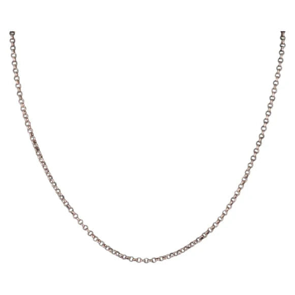 Chrome Hearts Roll Chain Necklace Ag925 Silver Auth 134688M 134688M