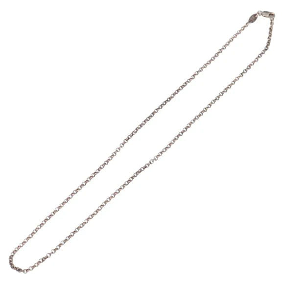 Chrome Hearts Roll Chain Necklace Ag925 Silver Auth 134688M 134688M