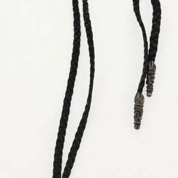Chrome Hearts BS Flare Pendant/W Leather Braid Ag925 Silver Auth 140412M 140412M