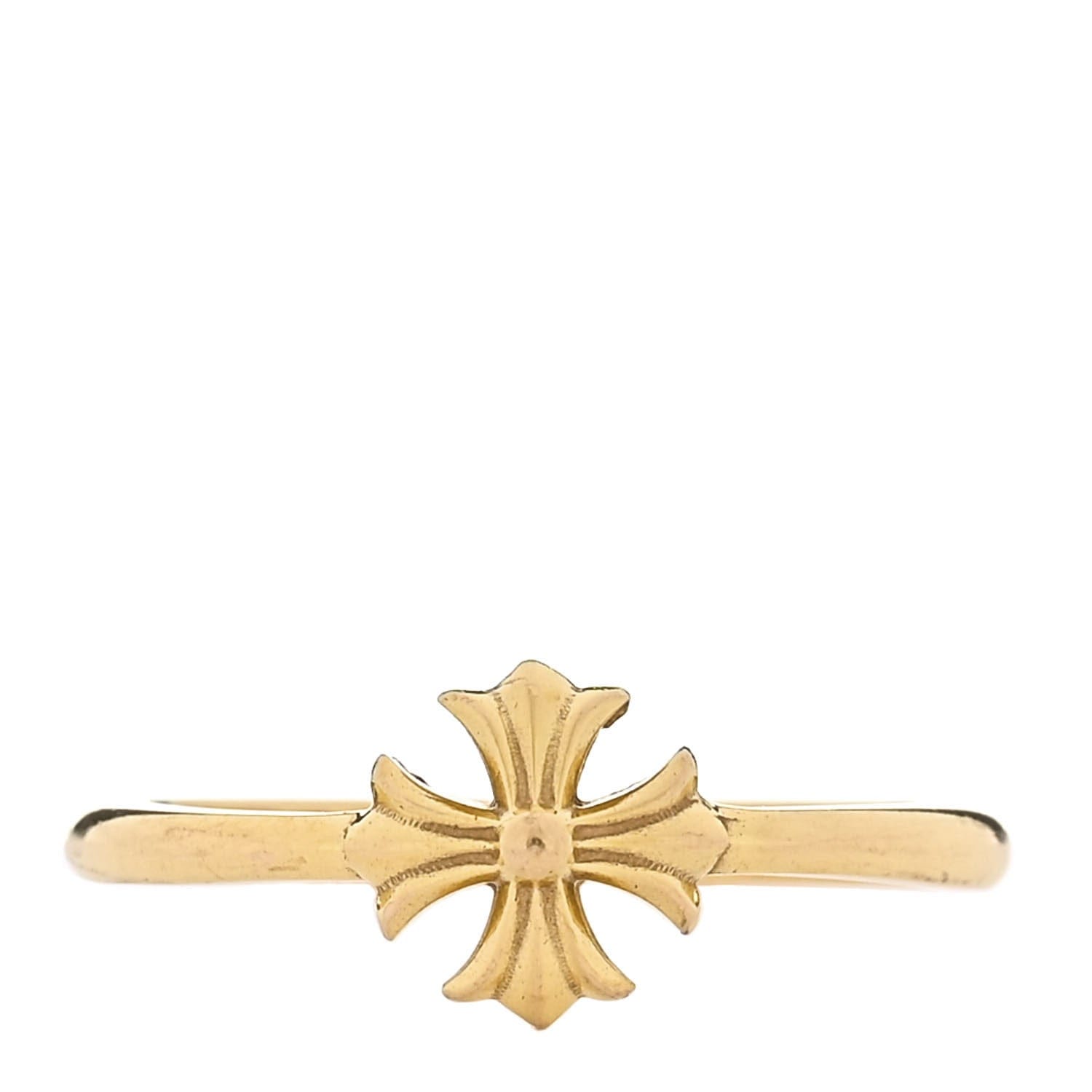 Chrome Hearts 22K Yellow Gold Bubblegum Ring 52 6