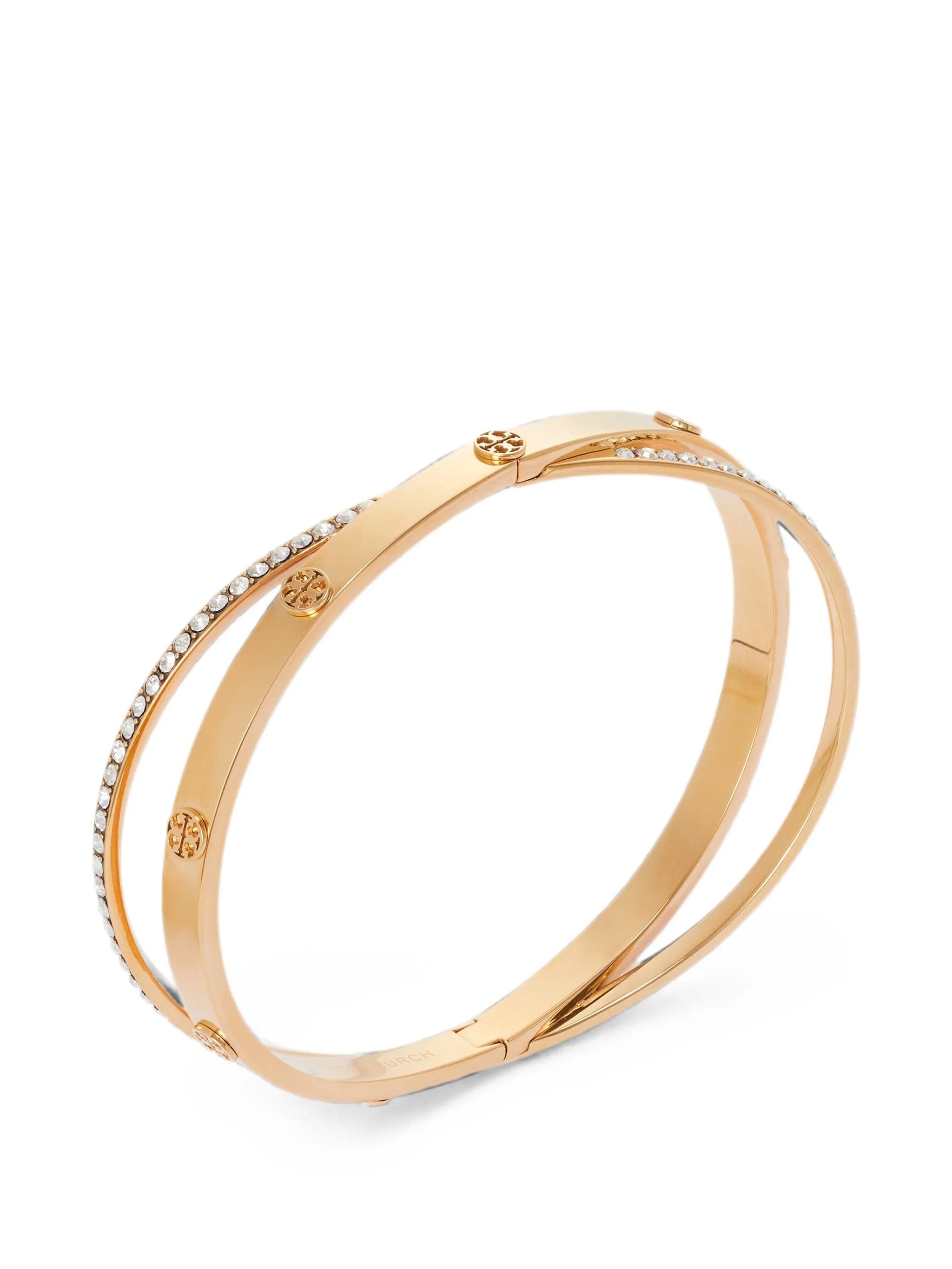 Tory Burch Icon pavé double bracelet