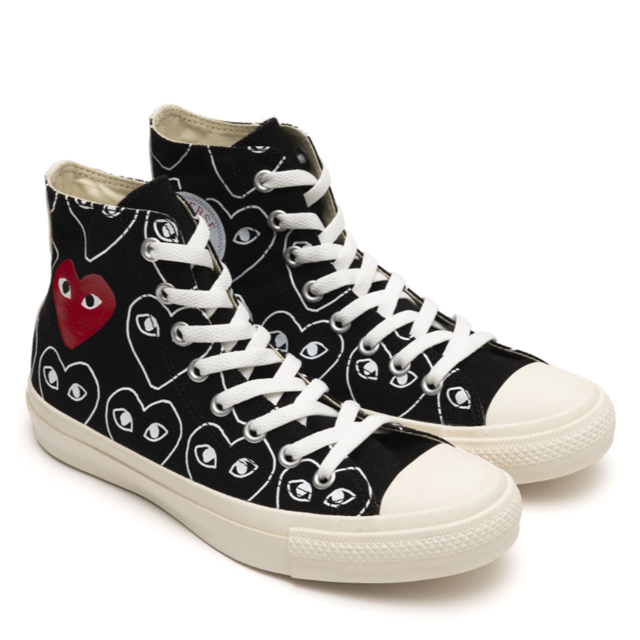 Comme Des Garcons PLAY COMME des GARÇONS Converse Chuck Taylor Hi (Black)