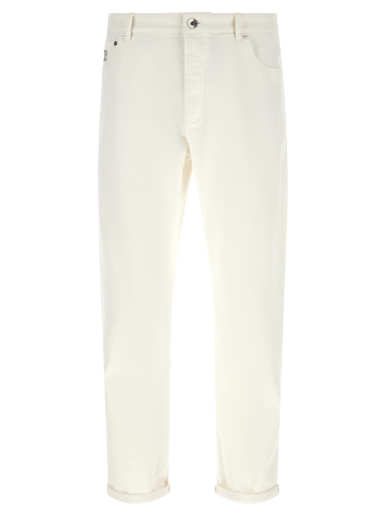Brunello Cucinelli Cotton Cropped Men's Jeans