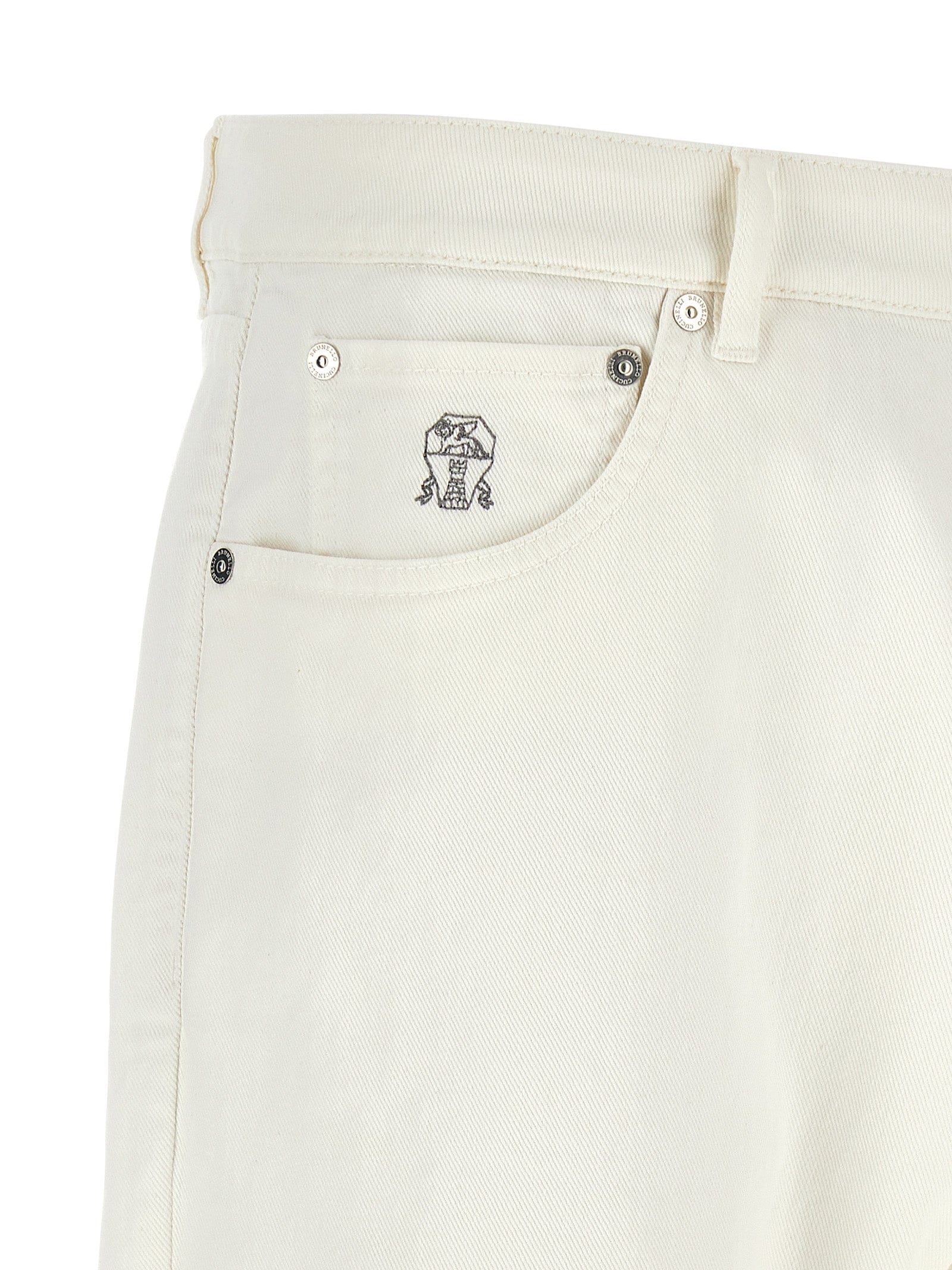 Brunello Cucinelli Cotton Cropped Men's Jeans