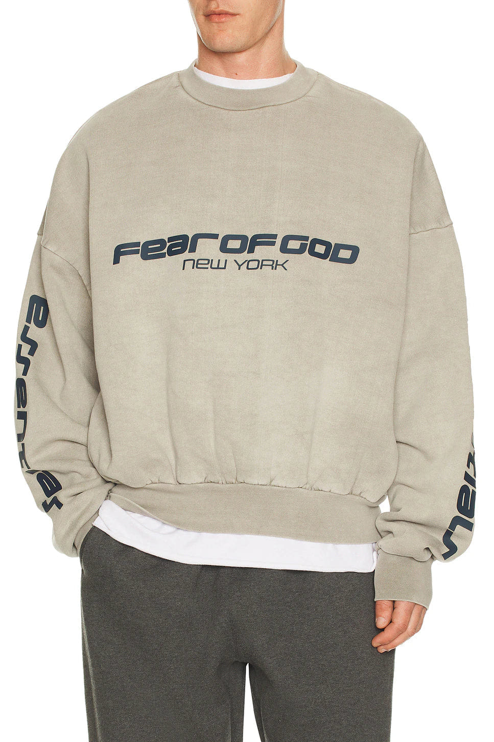 Fear of God Essentials 90s Crewneck Smoke Grey