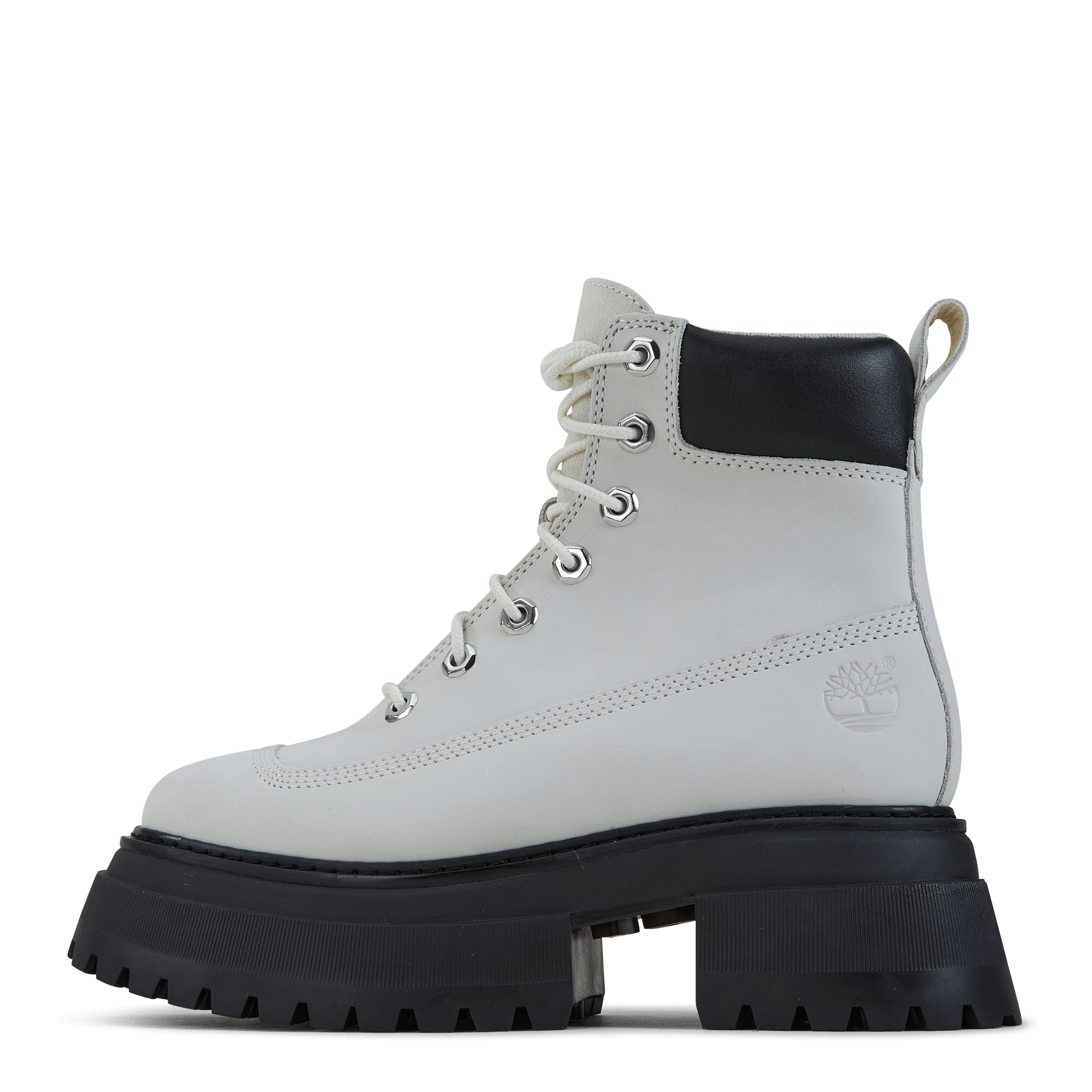 Timberland Sky 6 In Lace Up Bright White