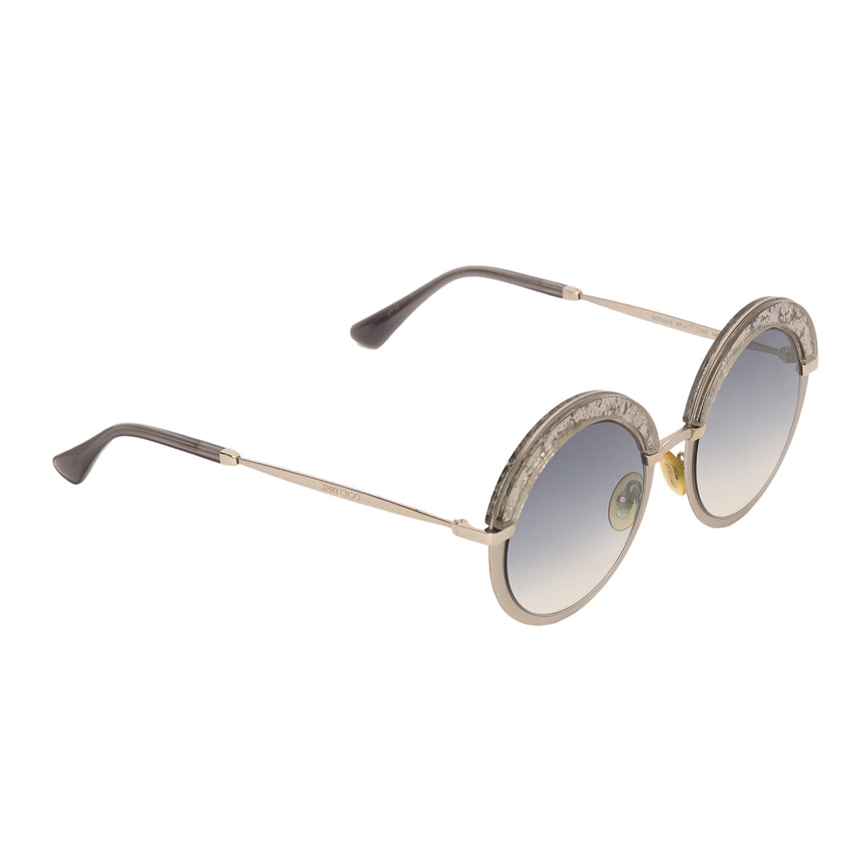Jimmy Choo GOTHA/S 5RLK O22 145 Round Frame Sunglasses One Size