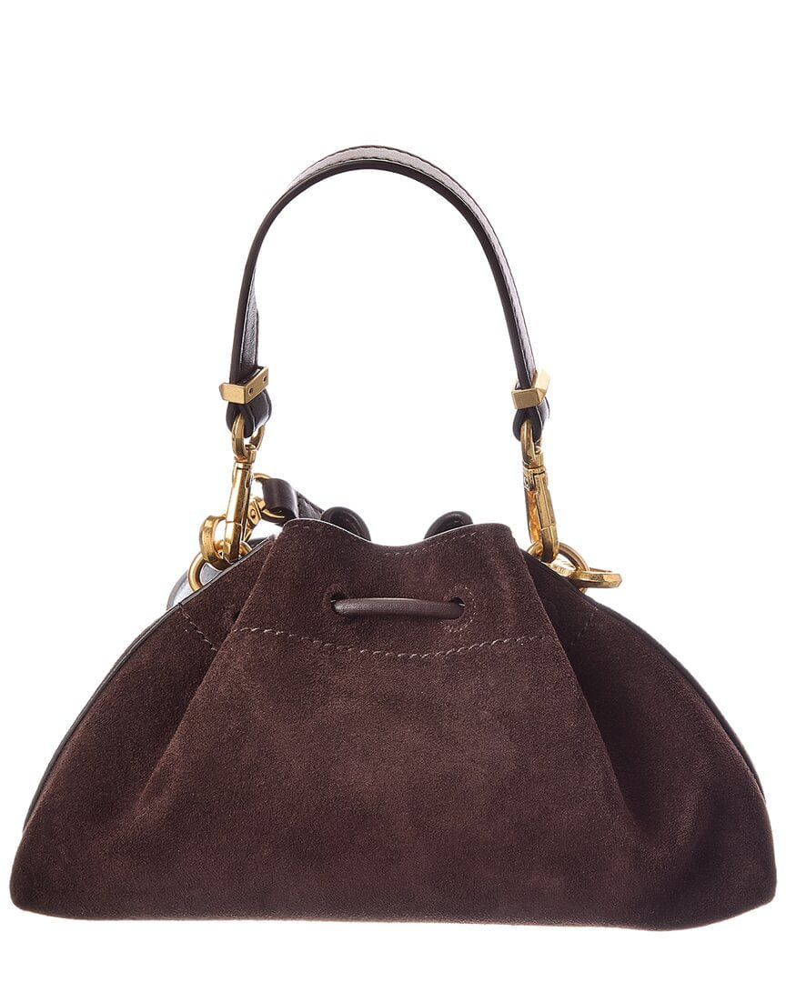 Jimmy Choo Cinch Small Suede Shoulder Bag