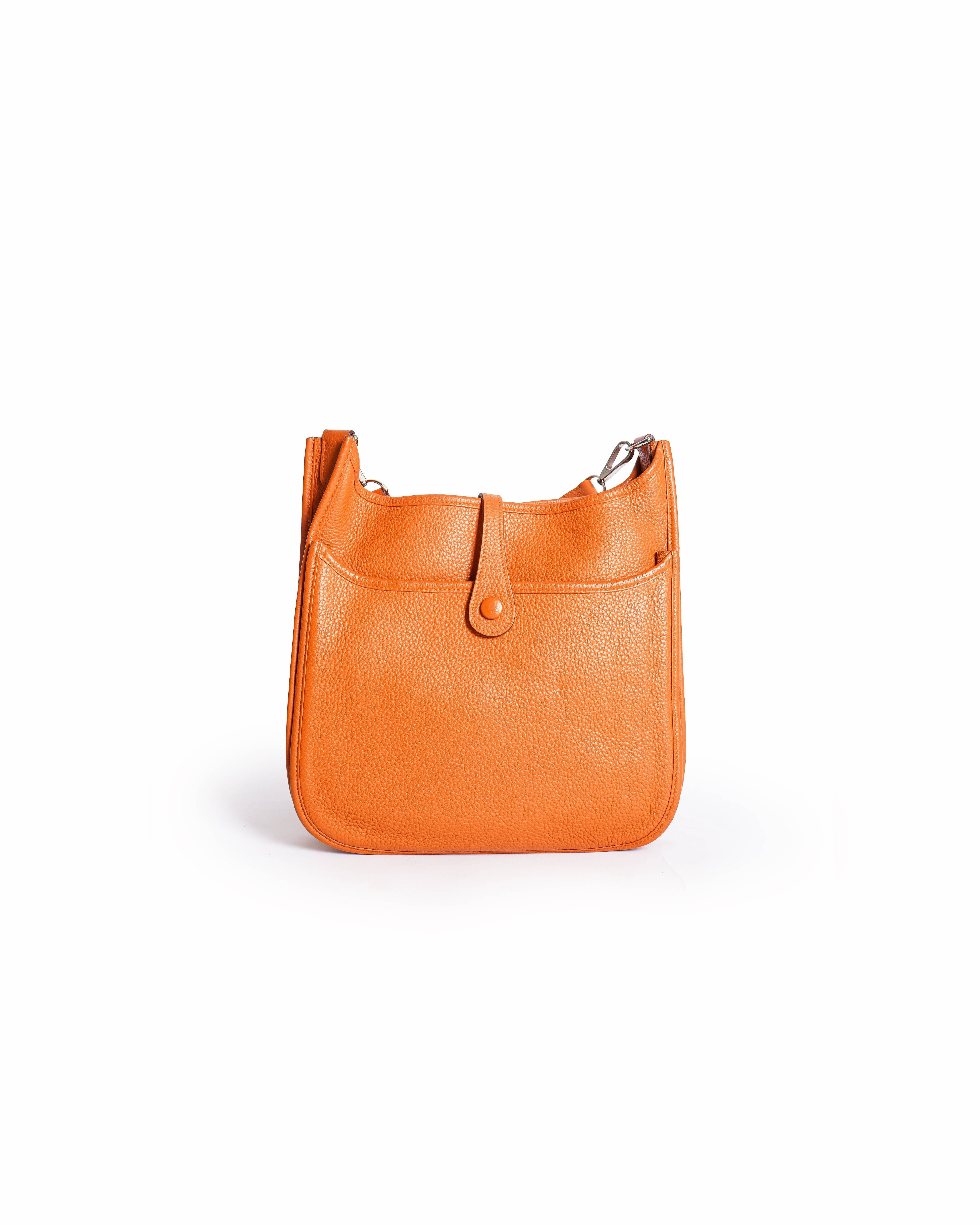 Hermès Evelyn GM In Orange Bag