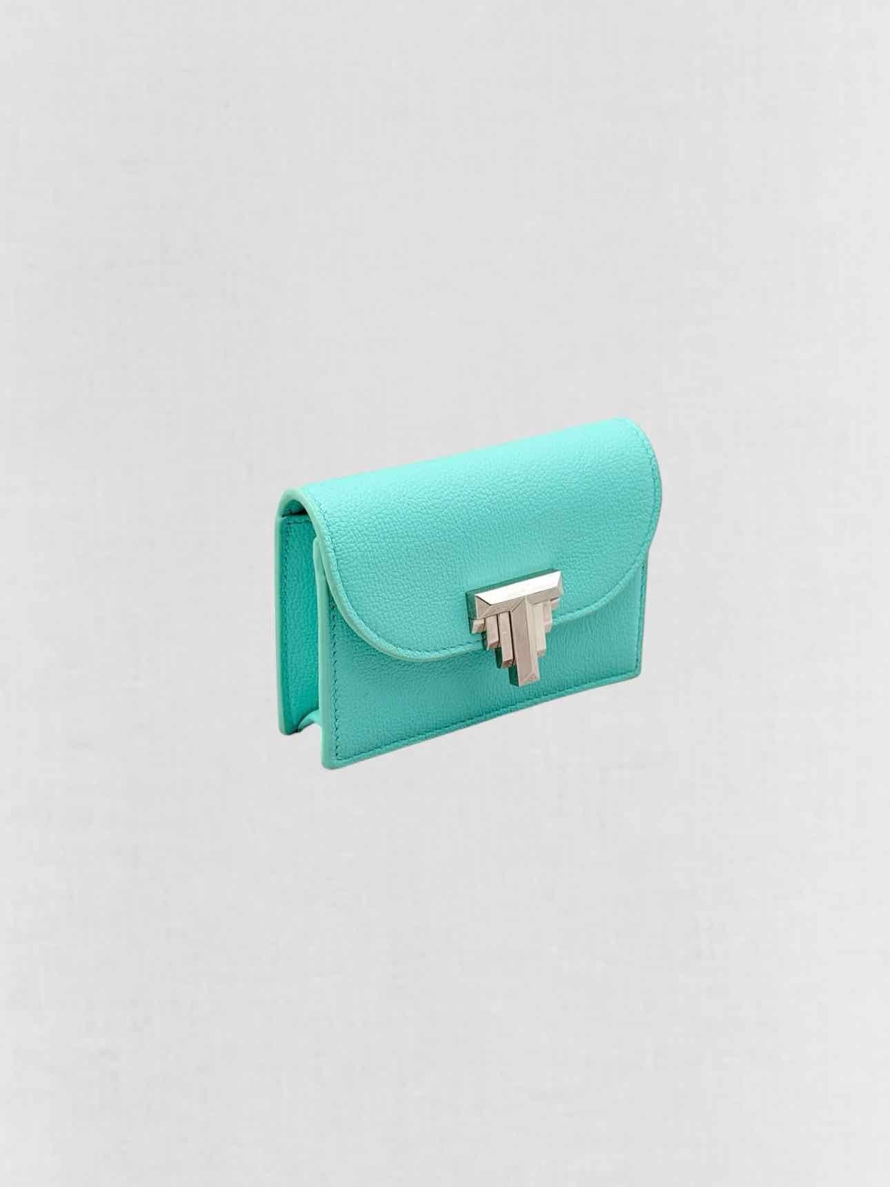 Tiffany & CO T - Deco Tiffany Blue Card Case