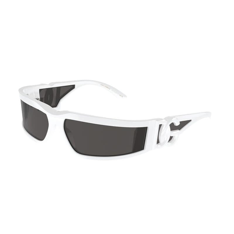 Dolce & Gabbana Sunglasses Rectangle Full Rim, Rubberized Beige Frame And Dark Grey Lens Dg6198329287