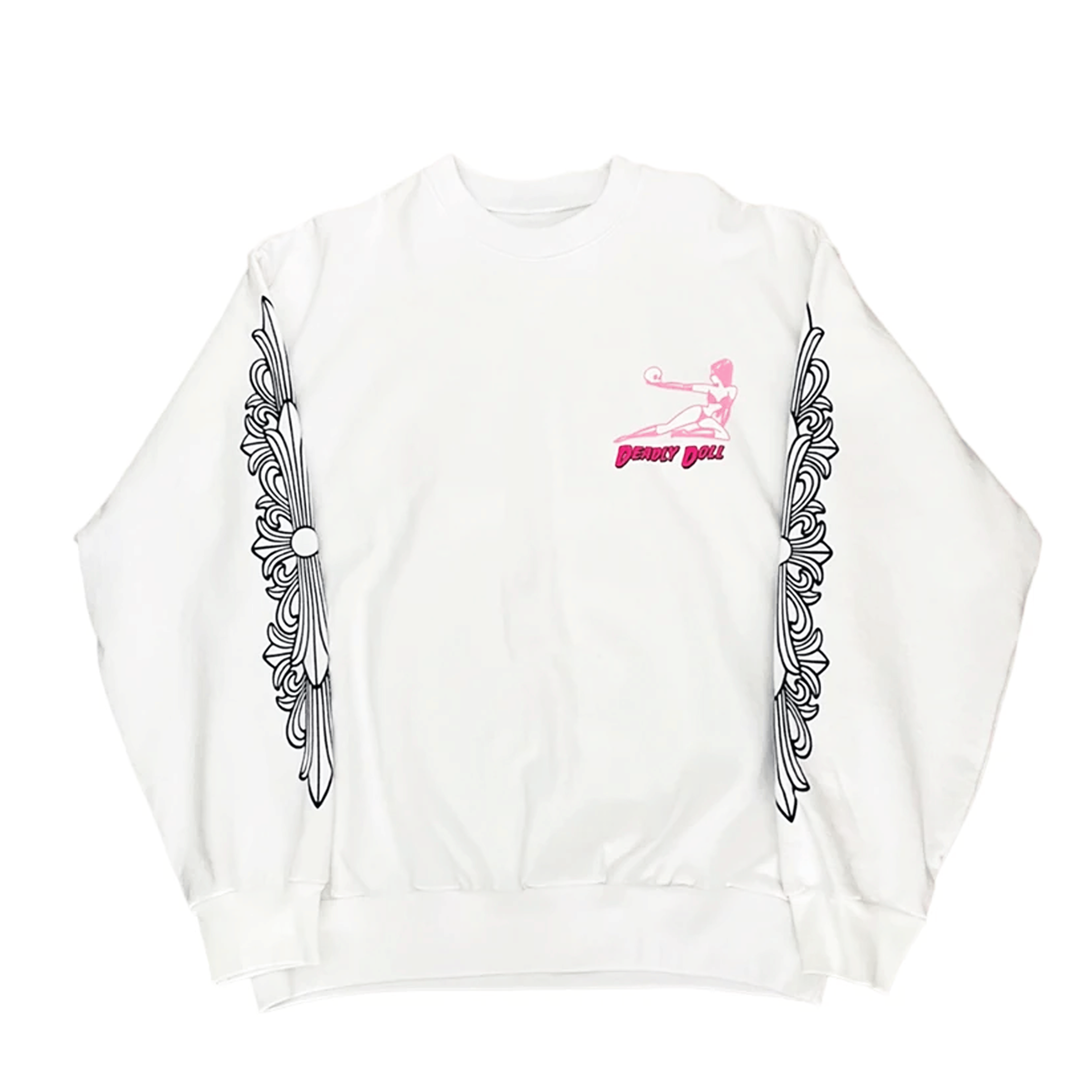 Chrome Hearts x Deadly Doll Cry On Me White Crewneck