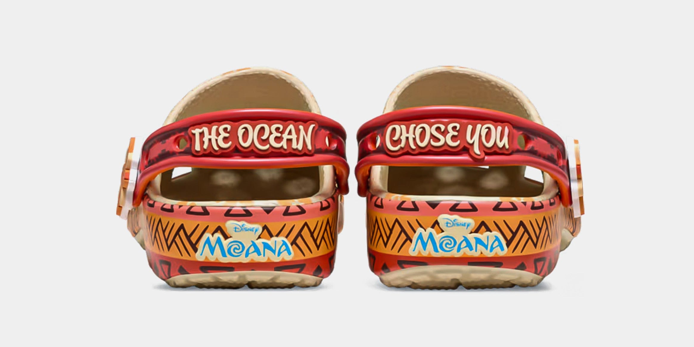 CROCS Disney Moana Classic Clog Preschool/Grade School Sandals (Beige/Orange)