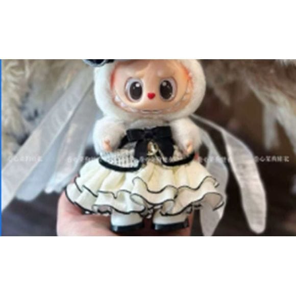Pop Mart Labubu Elegant Party Outfit V2 No Hat (Black/White) - Clothing for Labubu
