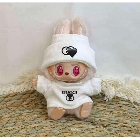 Pop Mart Labubu Lookin' Good Designer Clothing Outfit (White) - Clothing for Labubu