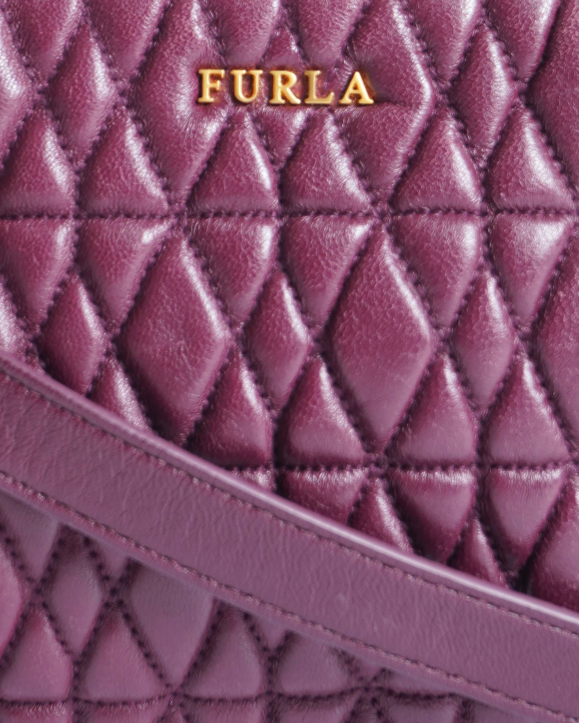 Furla cometa quilted camera crossbody bag