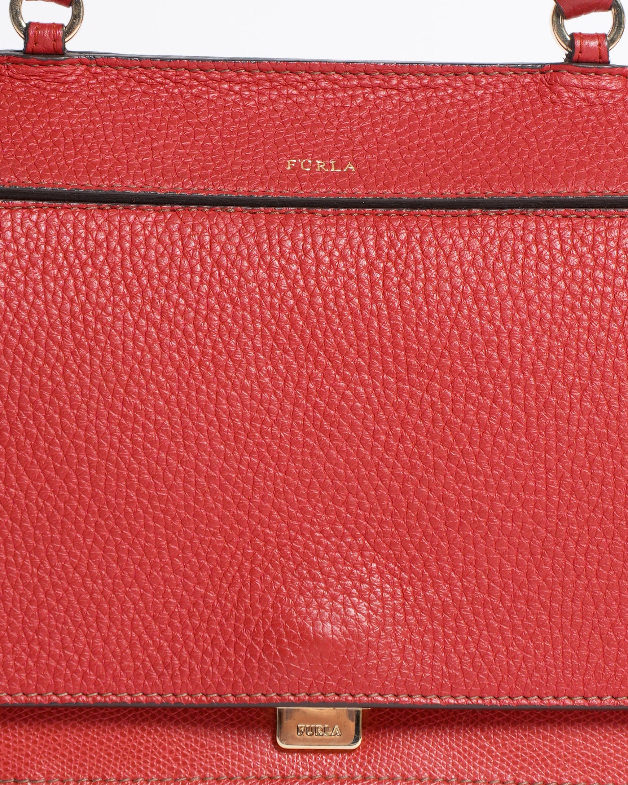 Furla like crossbody bag in cherry Red