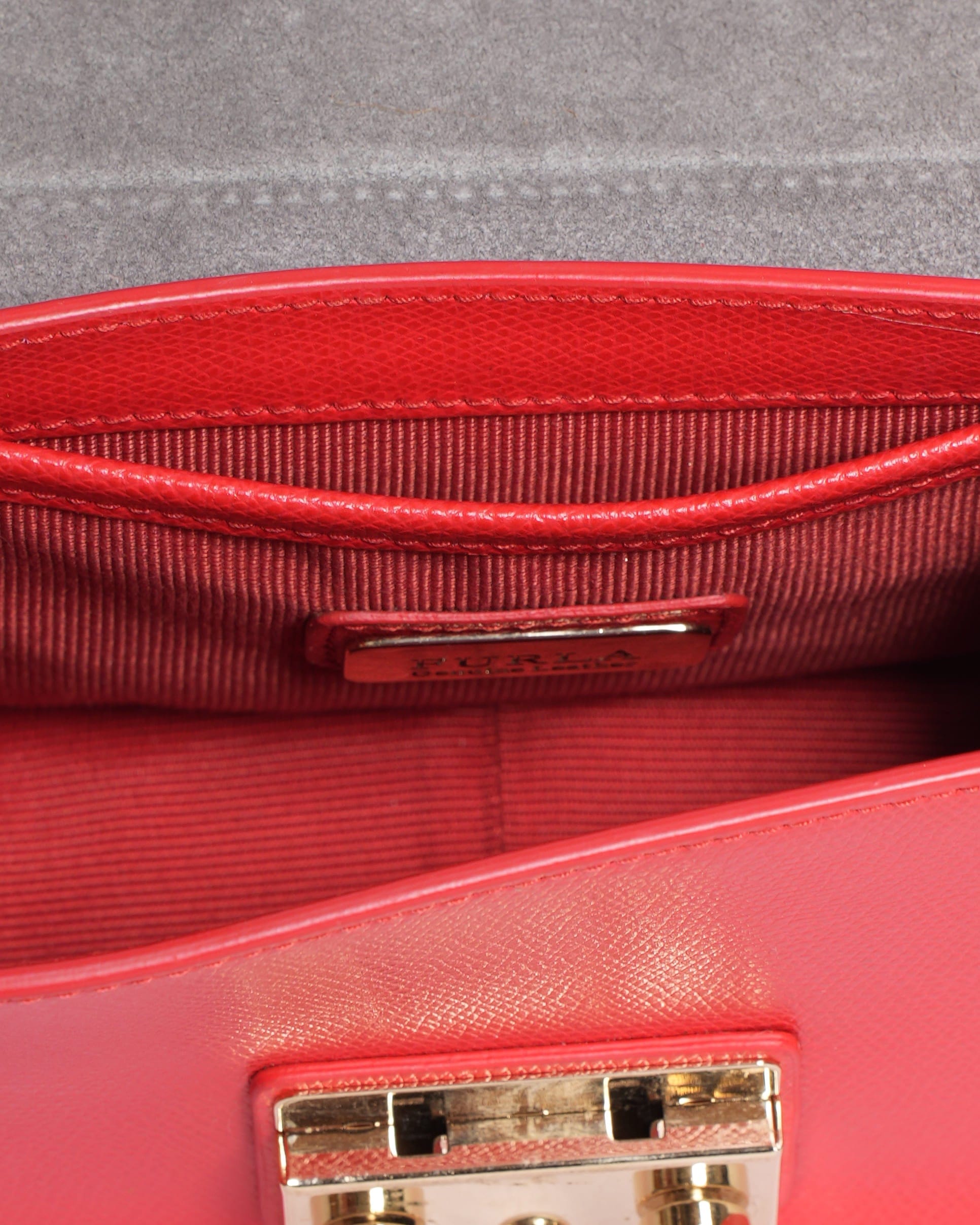Furla Red Envelope Flap Crossbody Bag