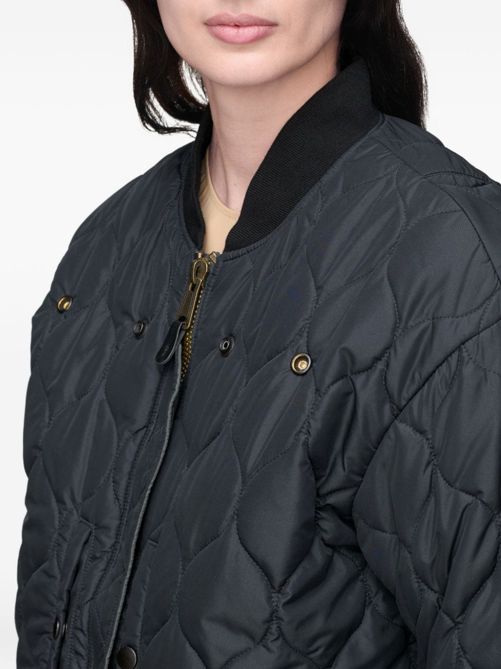 Maison Margiela Nylon Bomber Jacket — Black