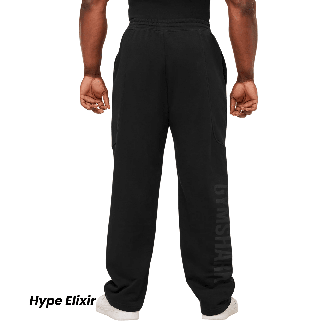 Gymshark Power Straight Leg Pants oversized fit GS Black/GS Asphalt Grey