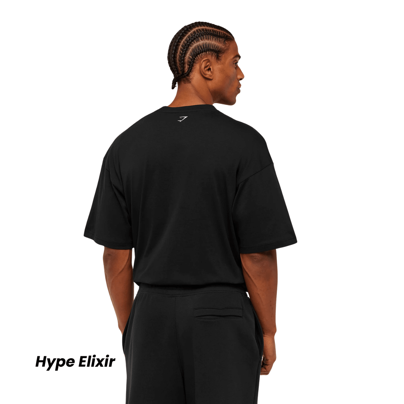 GYMSHARK 12 Graphic T - Shirt oversized fit - GS Black