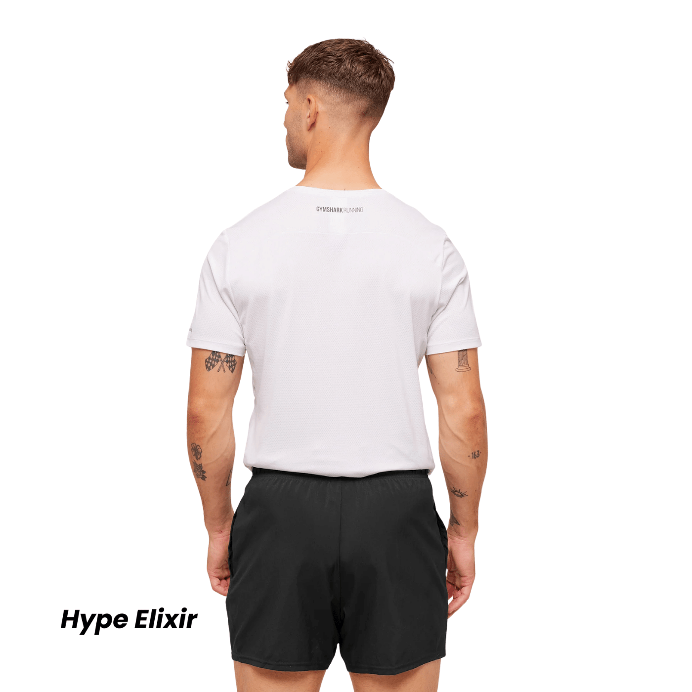 GYMSHARK Running T - Shirt slim fit White