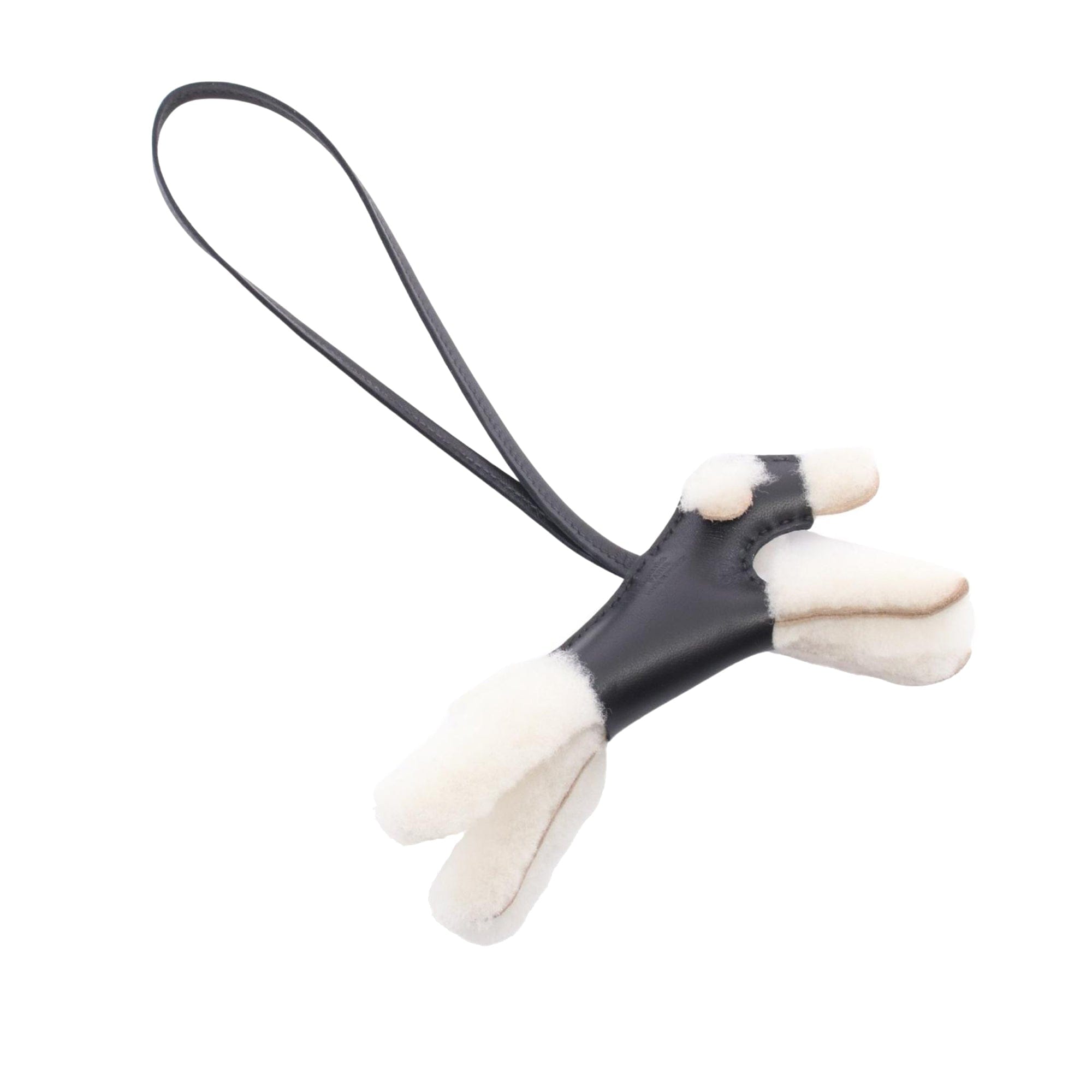 Hermès Milo Lambskin and Wool Budy Bag Charm