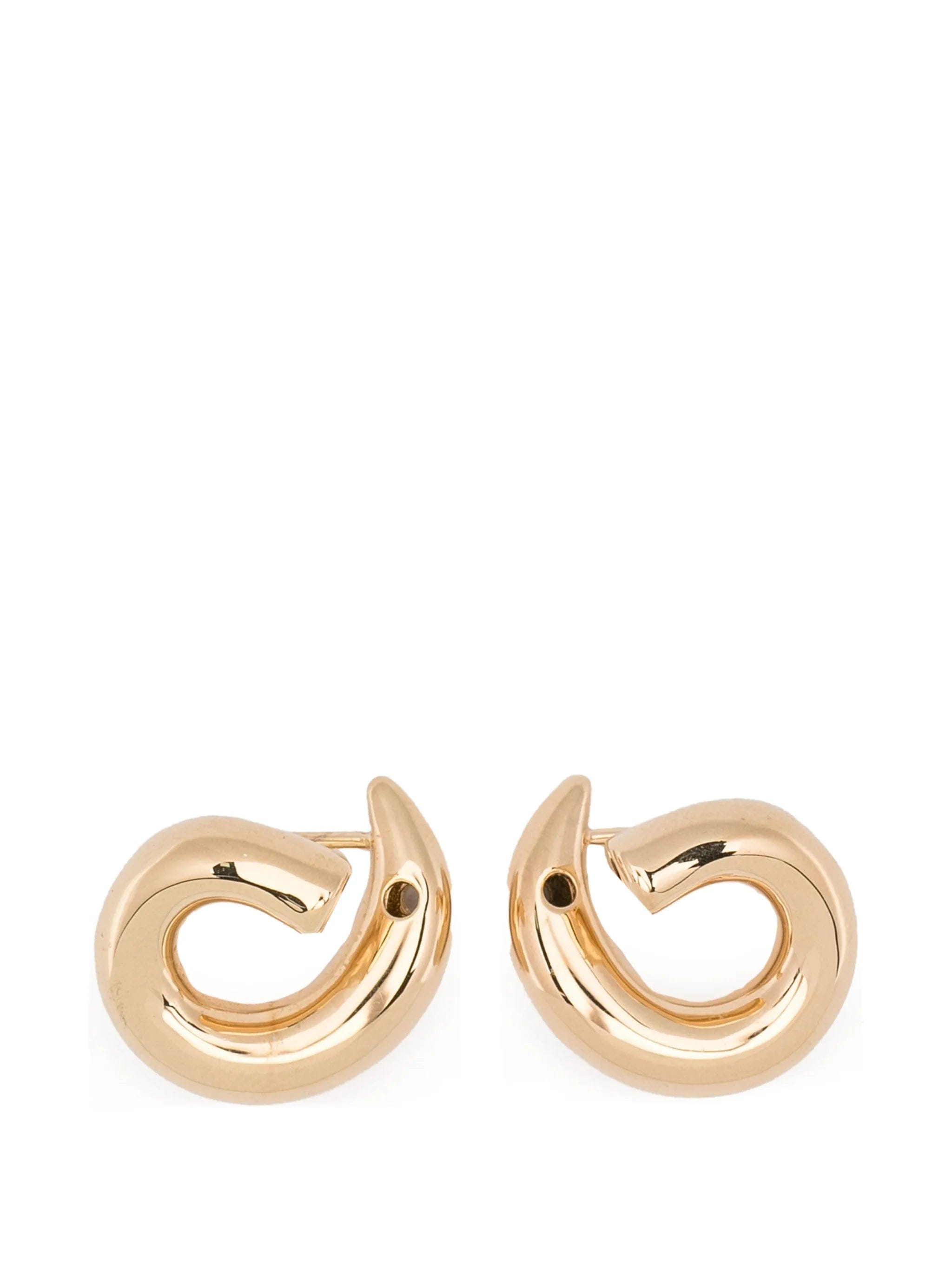 Bottega Veneta small Sardines curved earrings