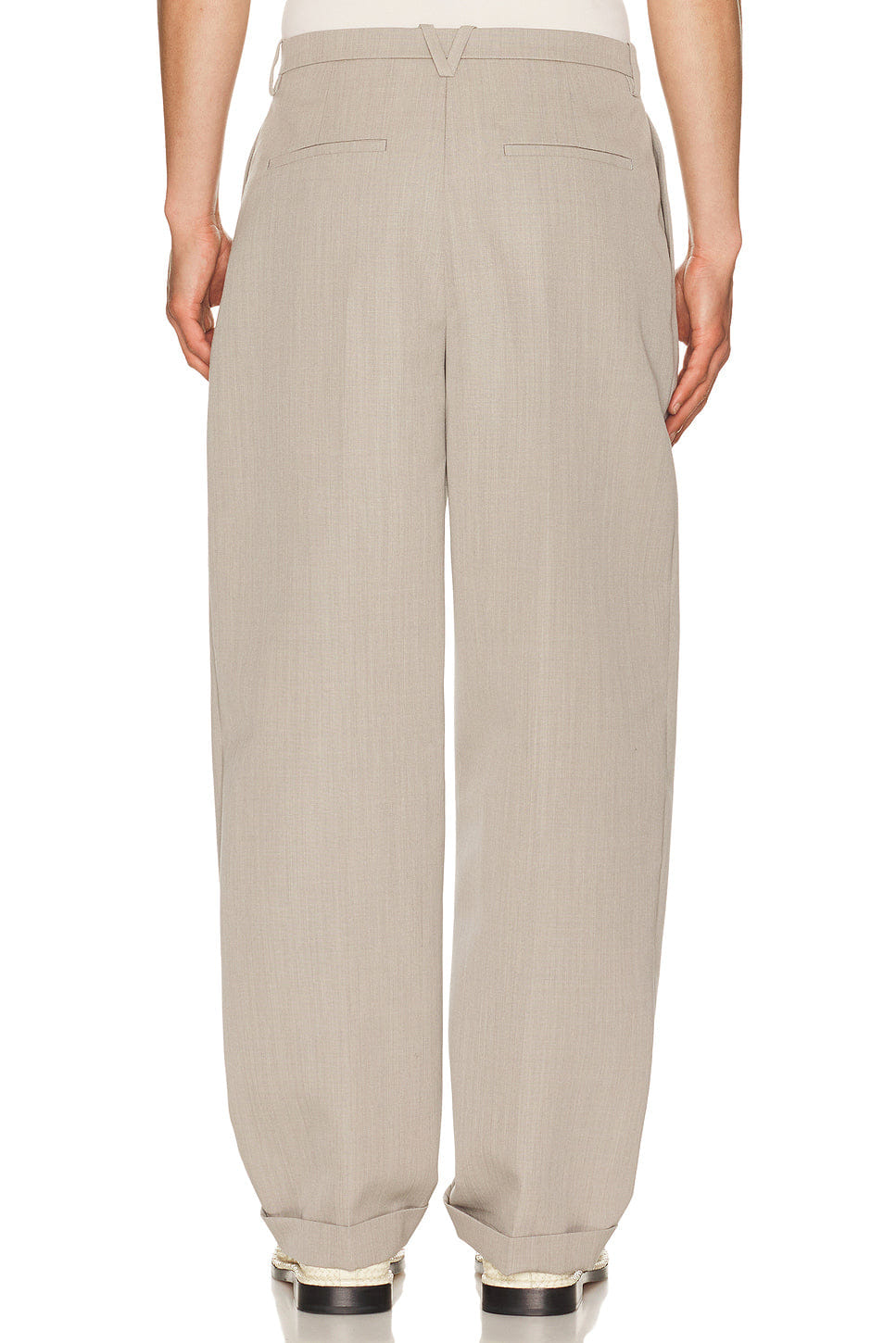 Bottega Veneta Dry Wool Melange Toile Trouser