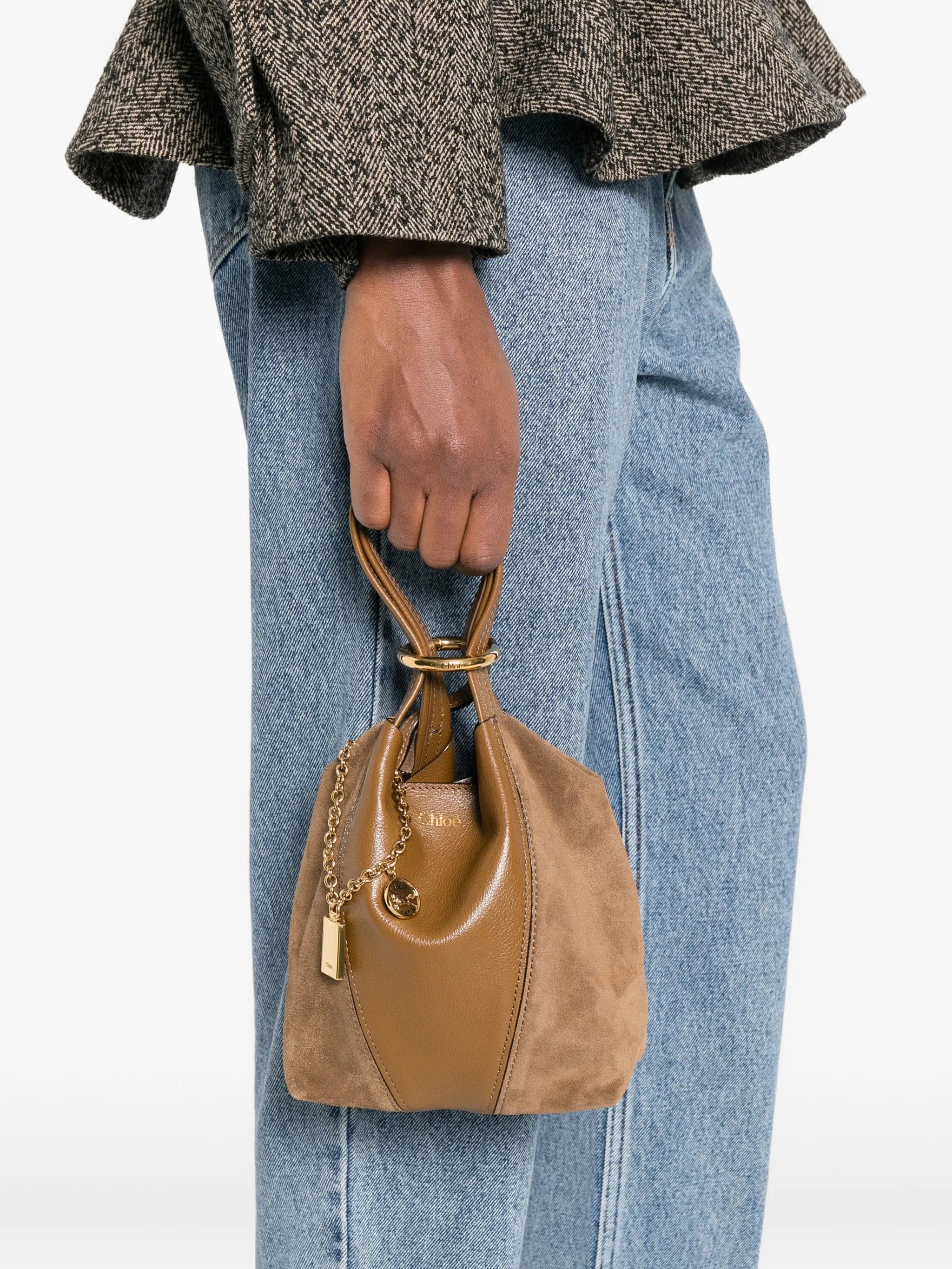 Chloé small Spin grained - leather tote bag