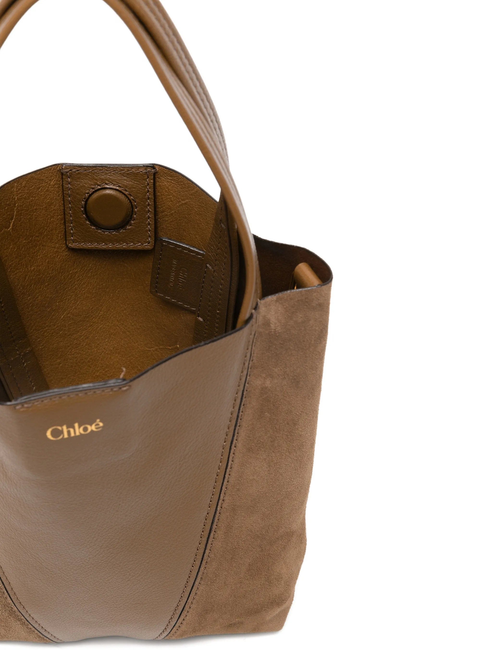 Chloé small Spin grained - leather tote bag