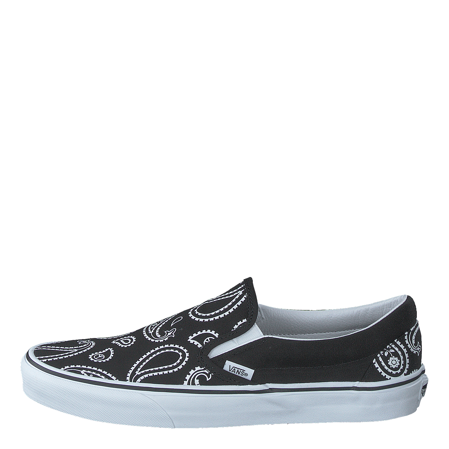Vans Ua Classic Slip - on (peace Paisley) Blk/trwht