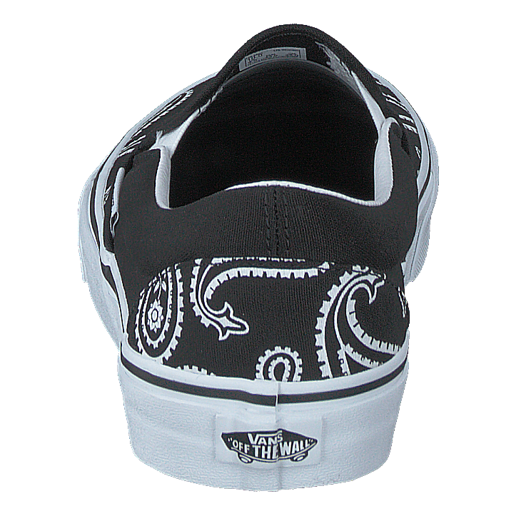 Vans Ua Classic Slip - on (peace Paisley) Blk/trwht