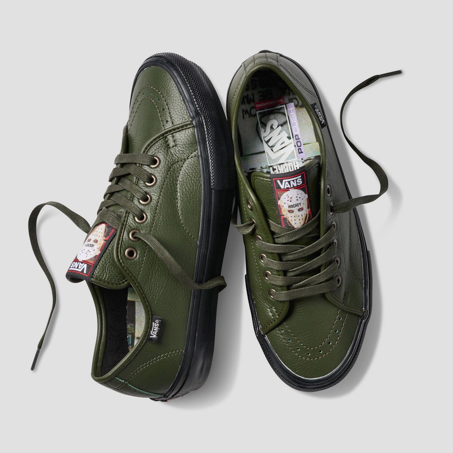 Vans x Hockey Skate AVE Classic Skate Shoes Green / Black