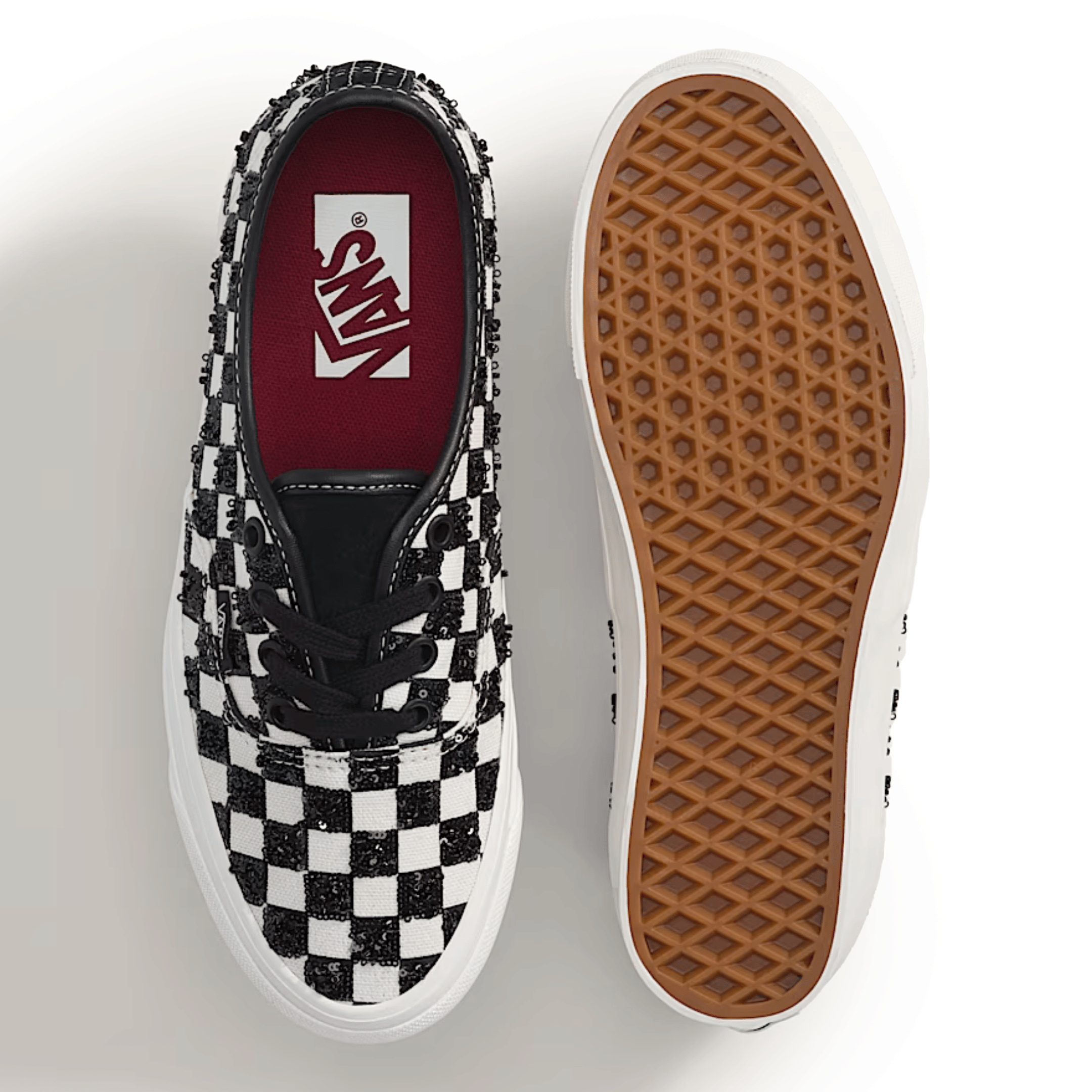 Vans Men's Premium Authentic Beaded Checkerboard Black/White