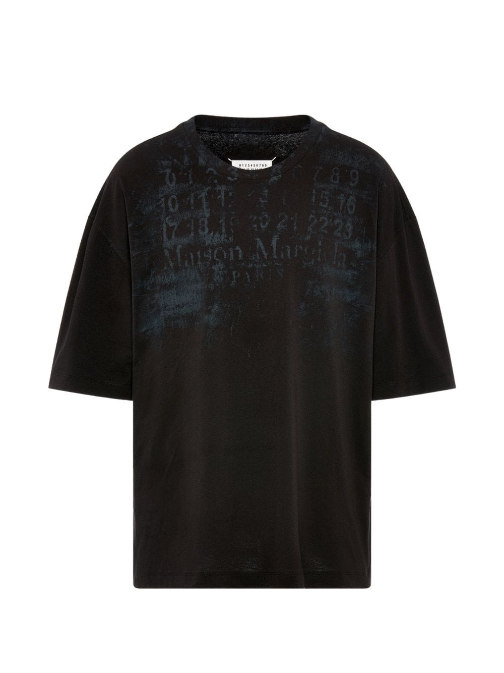 Maison Margiela Embroidered Logo Cotton T - shirt — Black