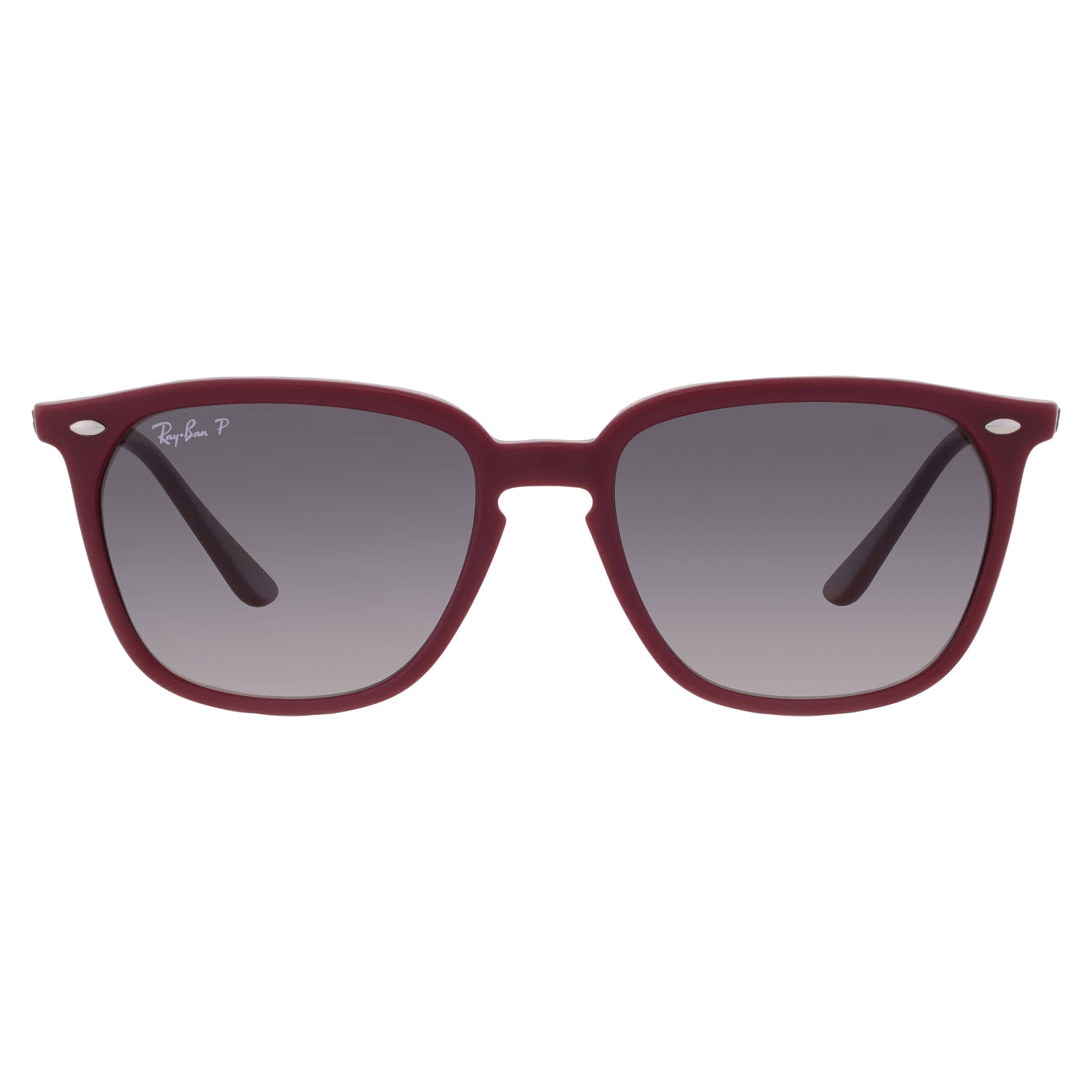 Ray Ban Gray Gradient Polarized Square Unisex Sunglasses 0RB4362 6383T3 55