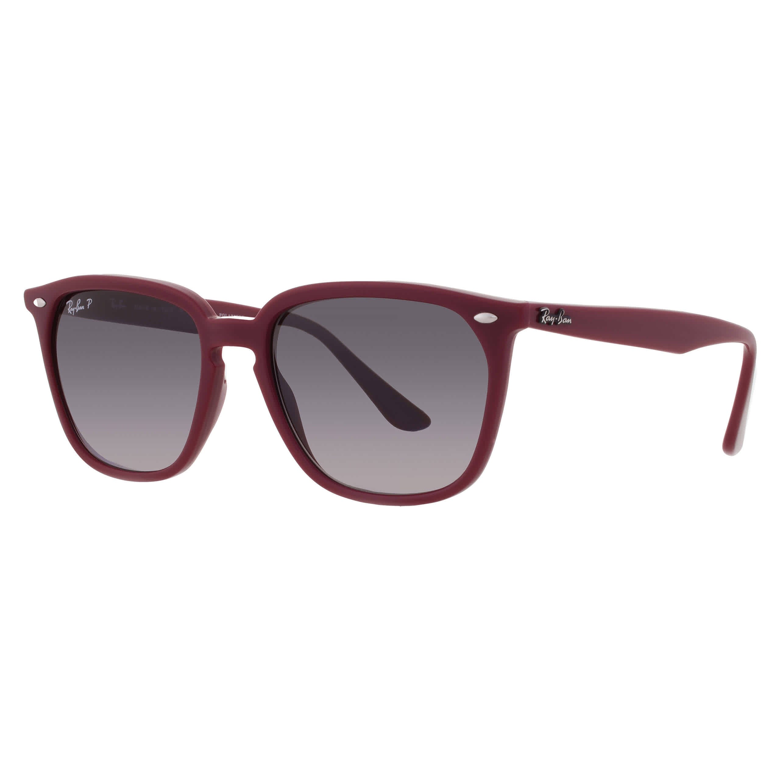 Ray Ban Gray Gradient Polarized Square Unisex Sunglasses 0RB4362 6383T3 55