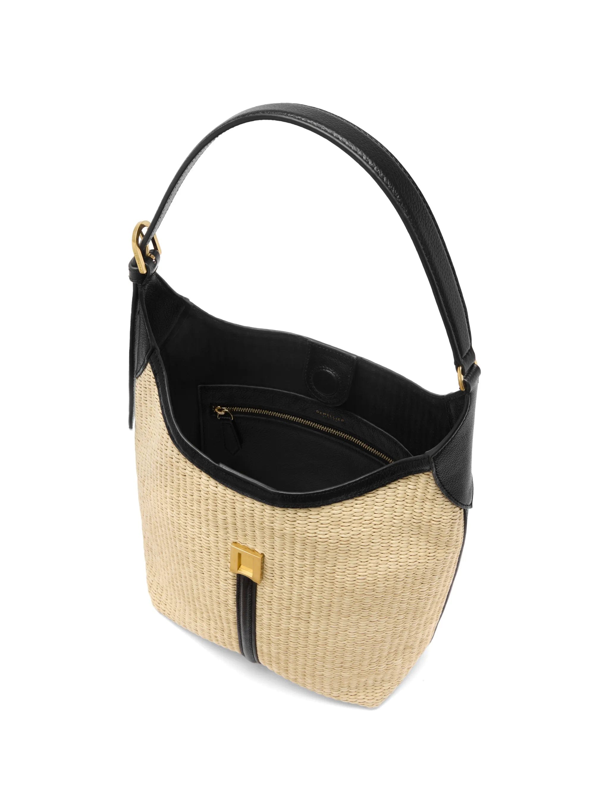 Demellier Siena raffia tote bag