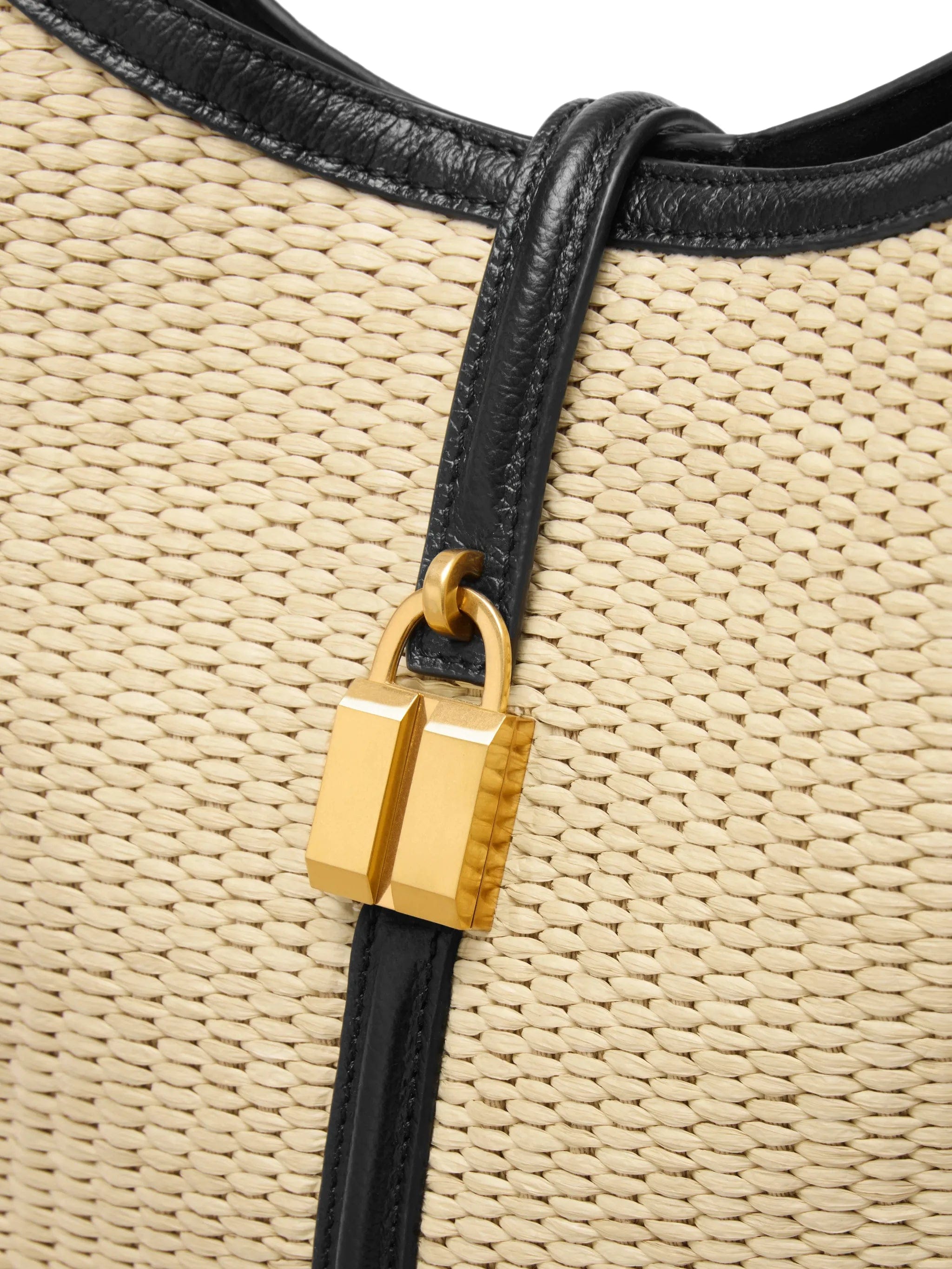 Demellier Siena raffia tote bag