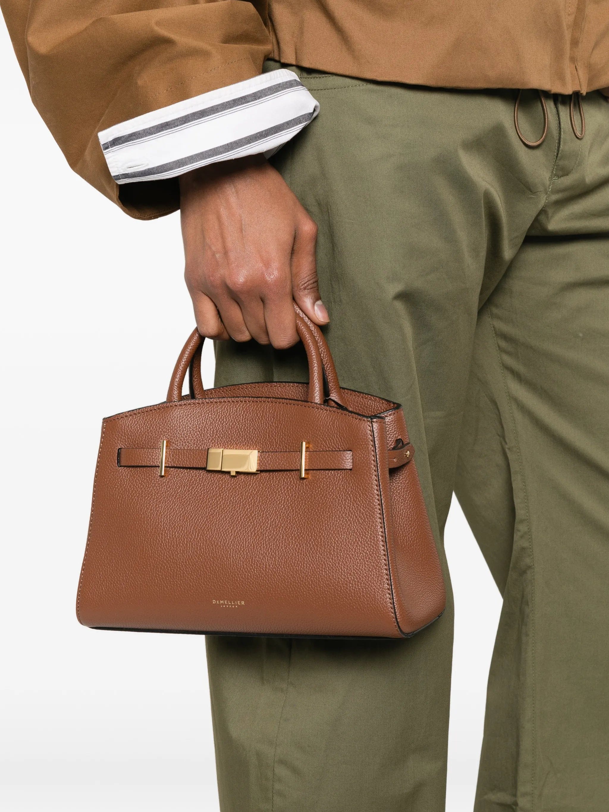 Demellier small Hudson grained - leather tote bag